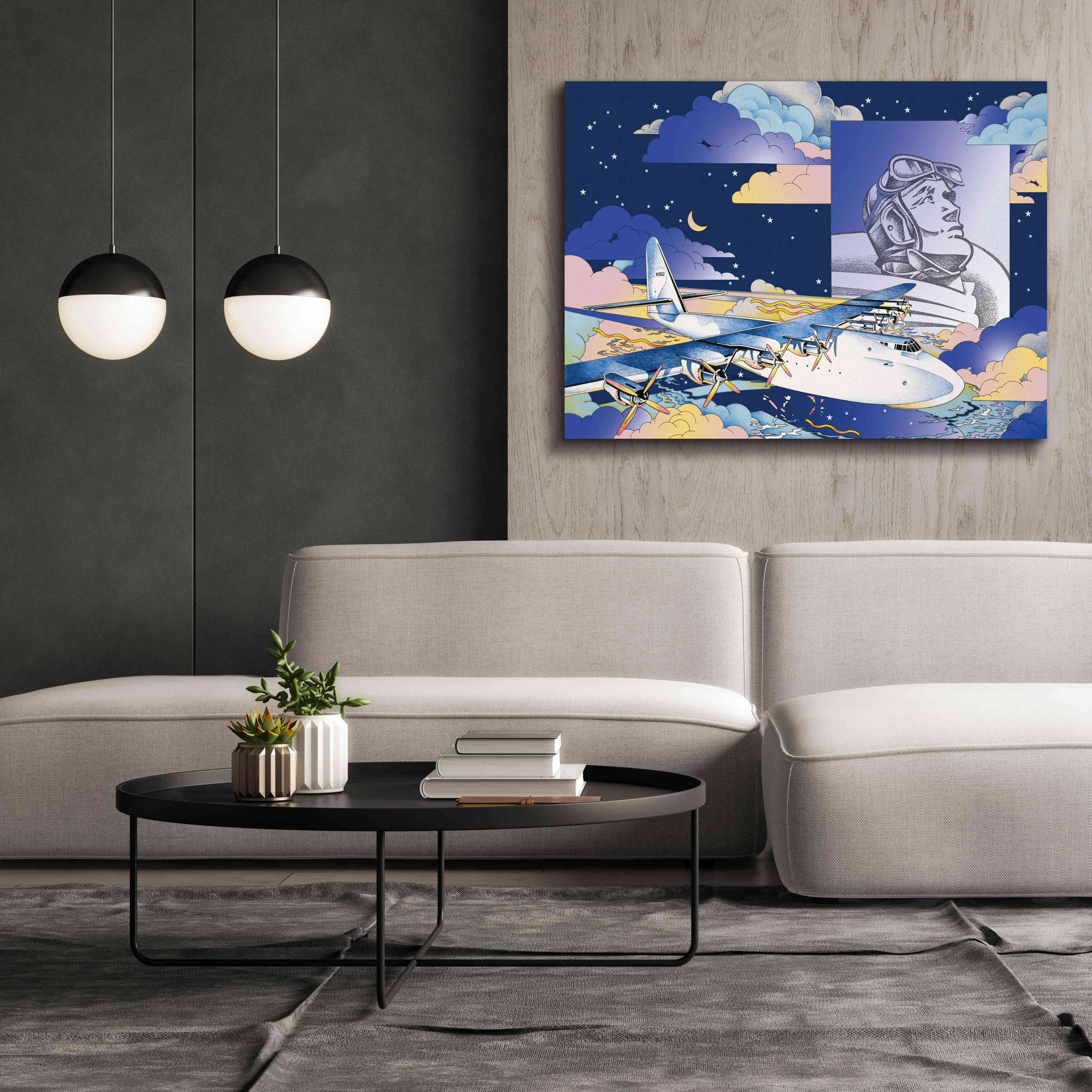 'Spruce Goose' by David Chestnutt, Giclee Canvas Wall Art,54 x 40