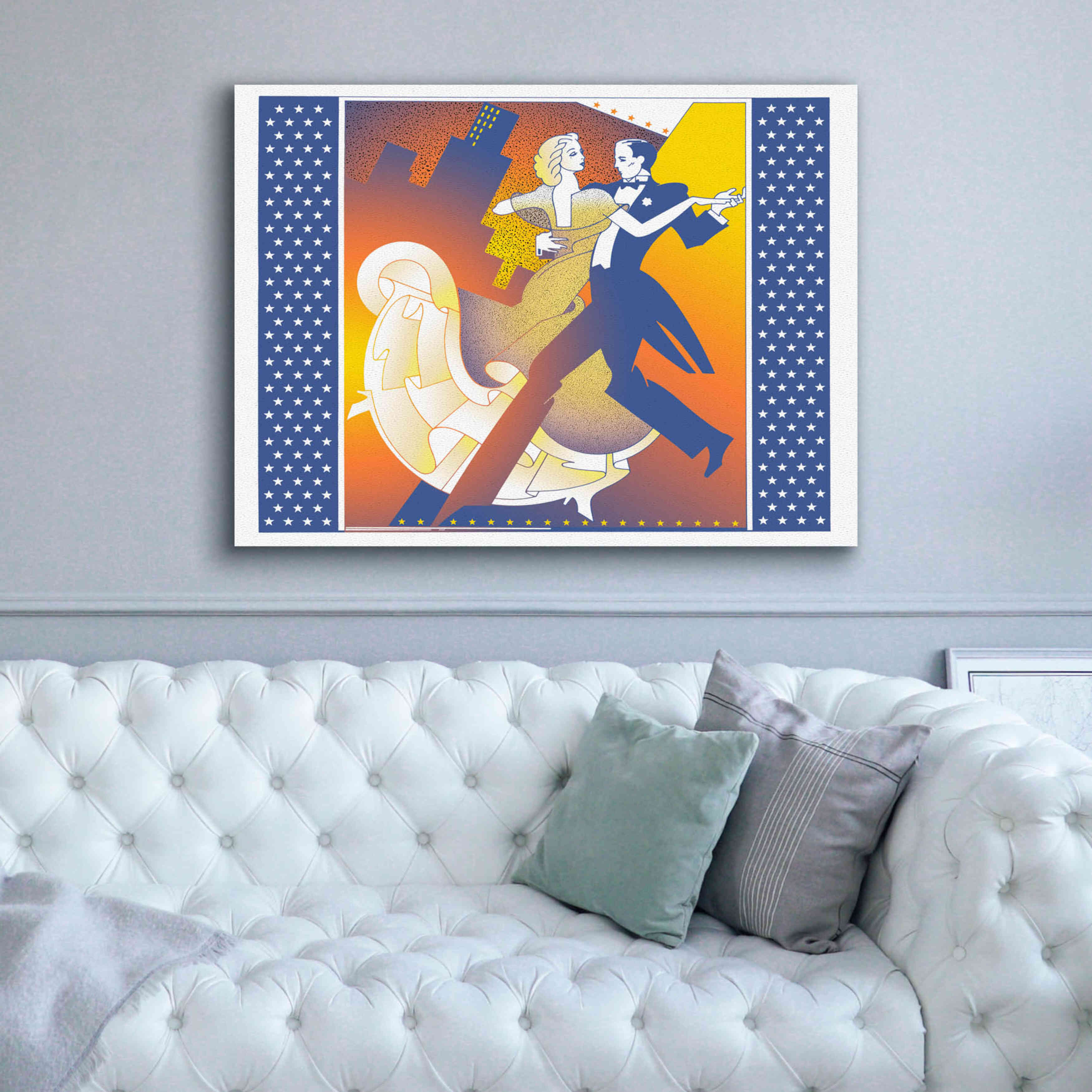 'Straussball' by David Chestnutt, Giclee Canvas Wall Art,54 x 40