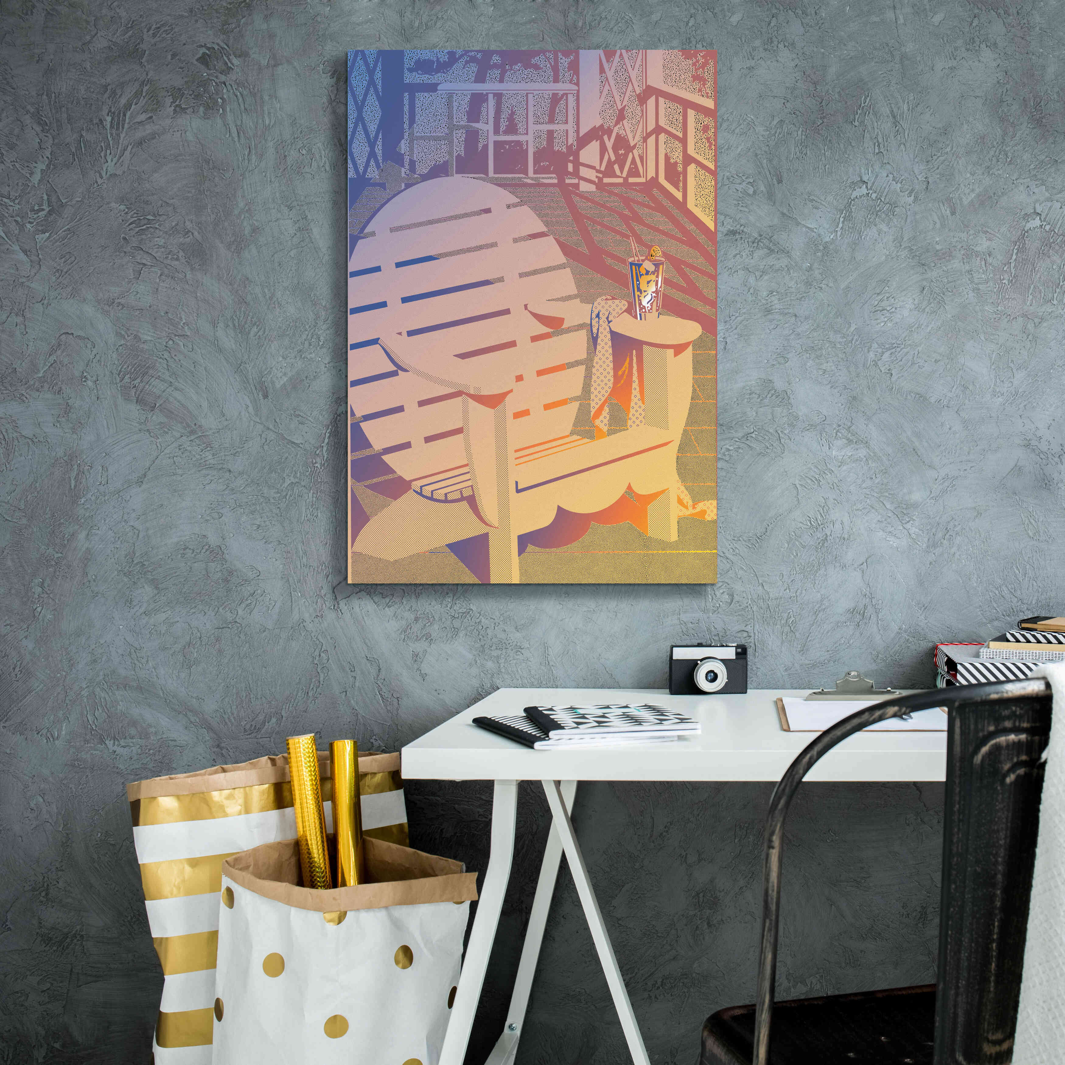 'Summer Porch' by David Chestnutt, Giclee Canvas Wall Art,18 x 26
