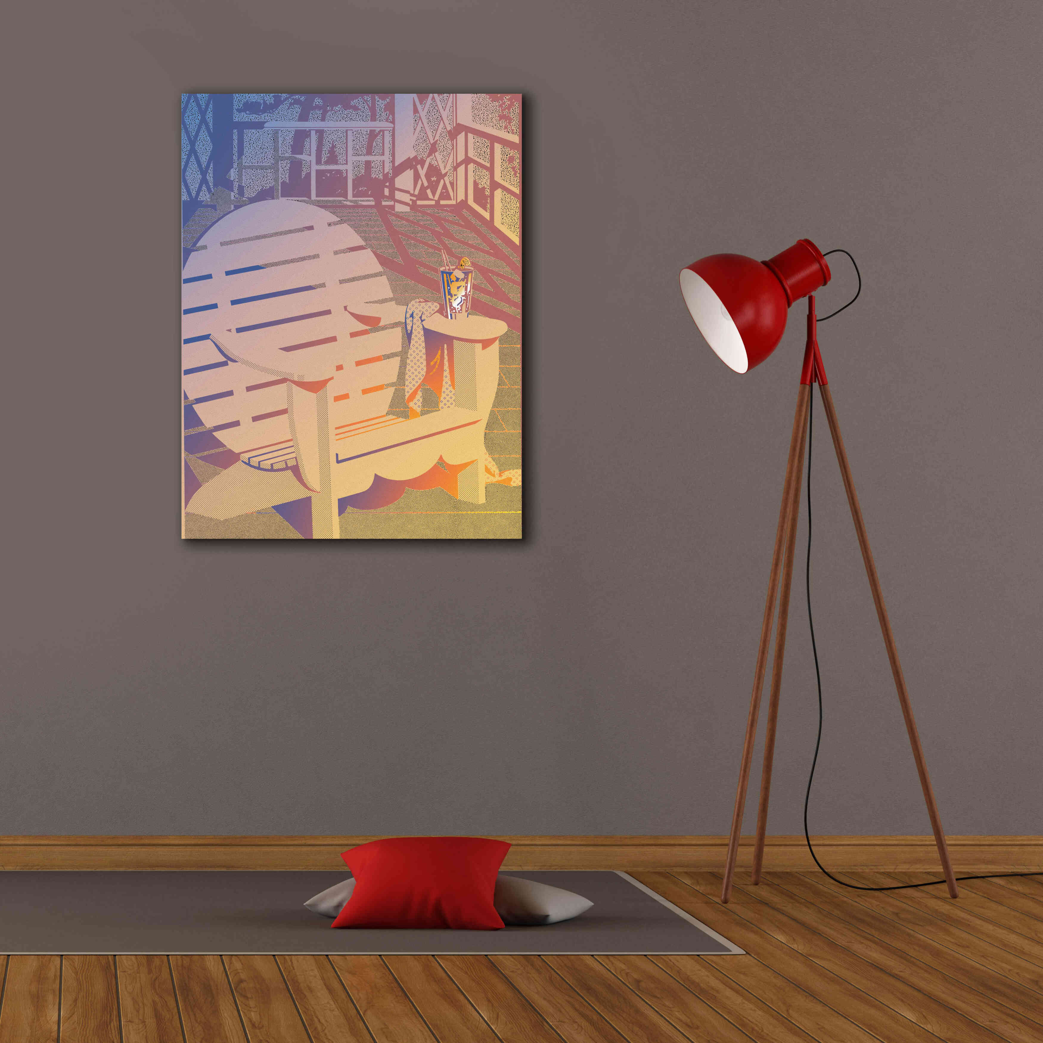 'Summer Porch' by David Chestnutt, Giclee Canvas Wall Art,26 x 34