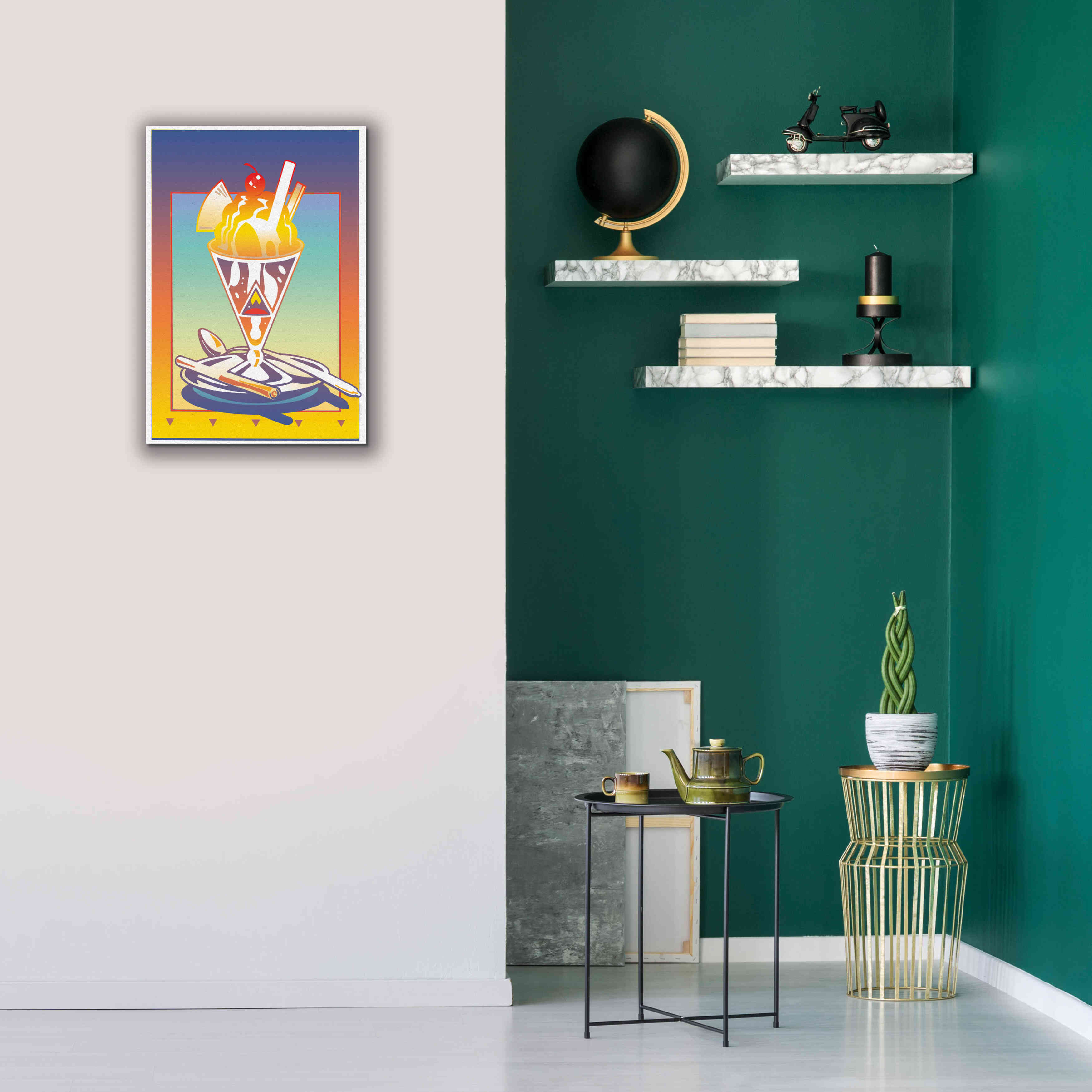 'Sunday Bloody Sundae' by David Chestnutt, Giclee Canvas Wall Art,18 x 26