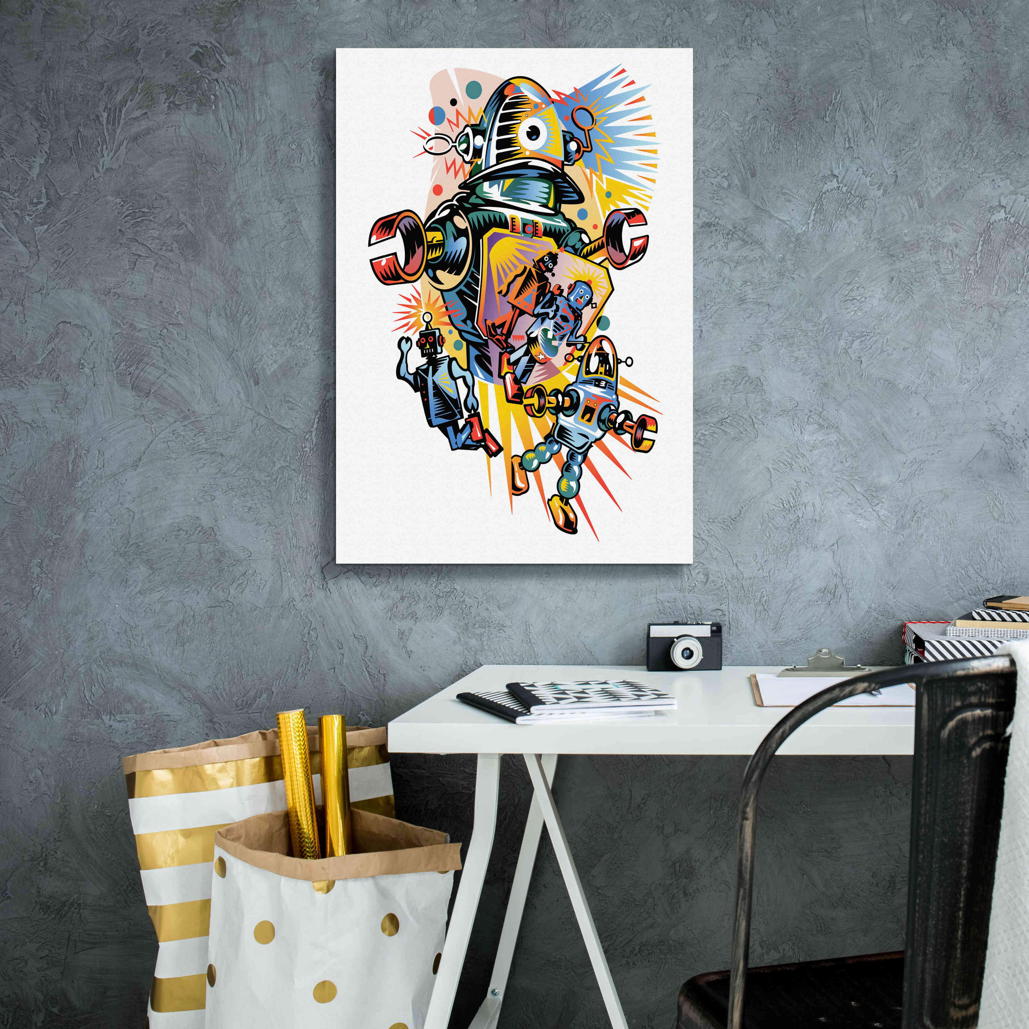 'Take Me To Your Client' by David Chestnutt, Giclee Canvas Wall Art,18 x 26