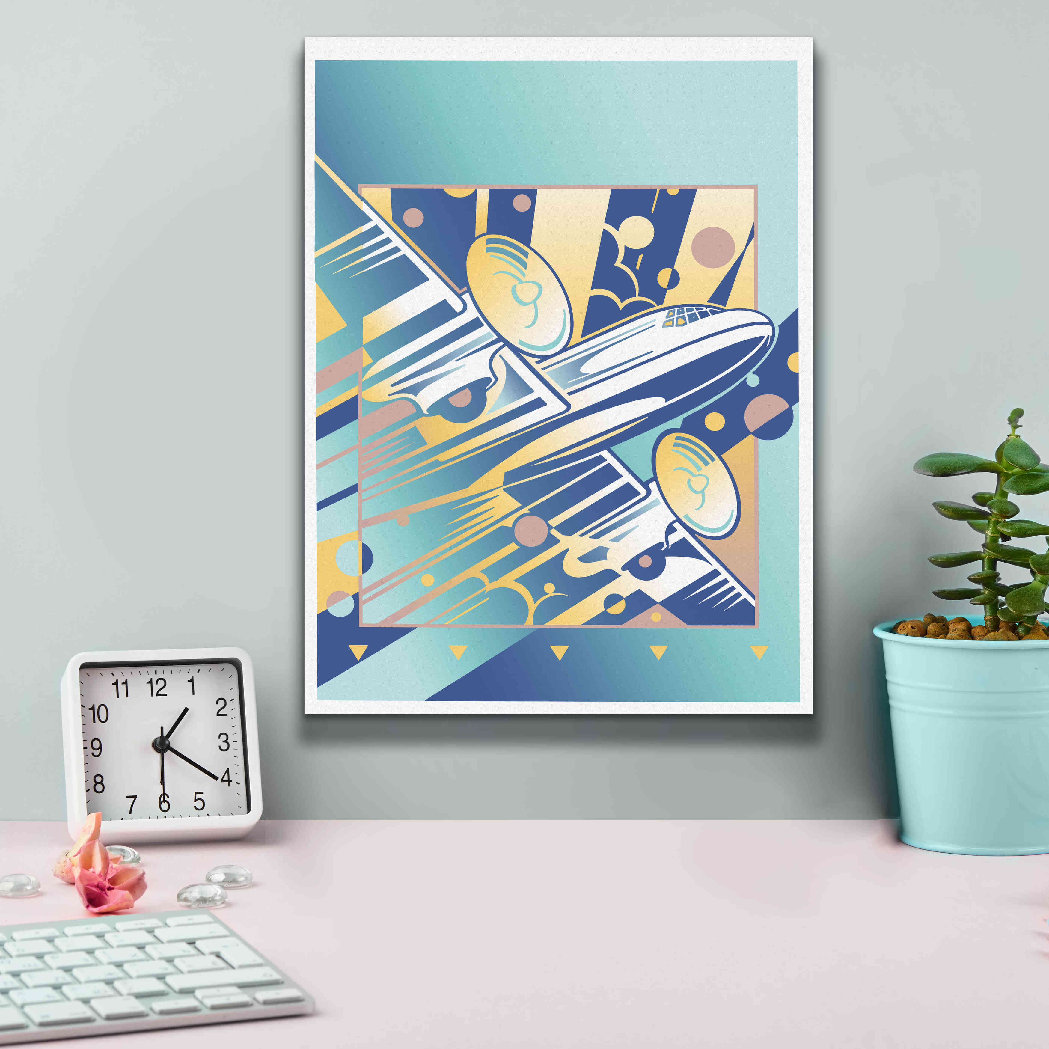 'Taking Off Blue' by David Chestnutt, Giclee Canvas Wall Art,12 x 16