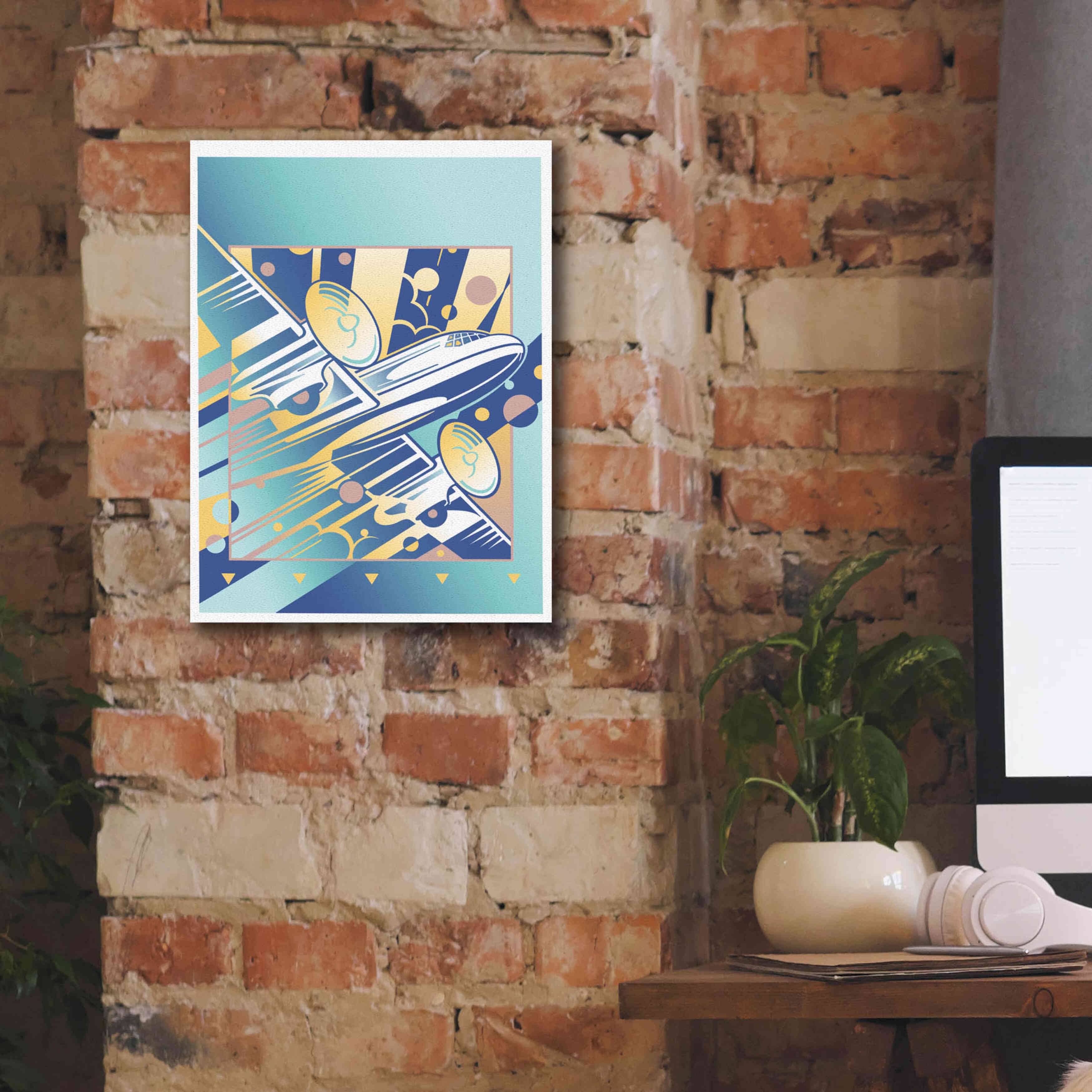 'Taking Off Blue' by David Chestnutt, Giclee Canvas Wall Art,12 x 16