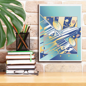 'Taking Off Blue' by David Chestnutt, Giclee Canvas Wall Art,12 x 16