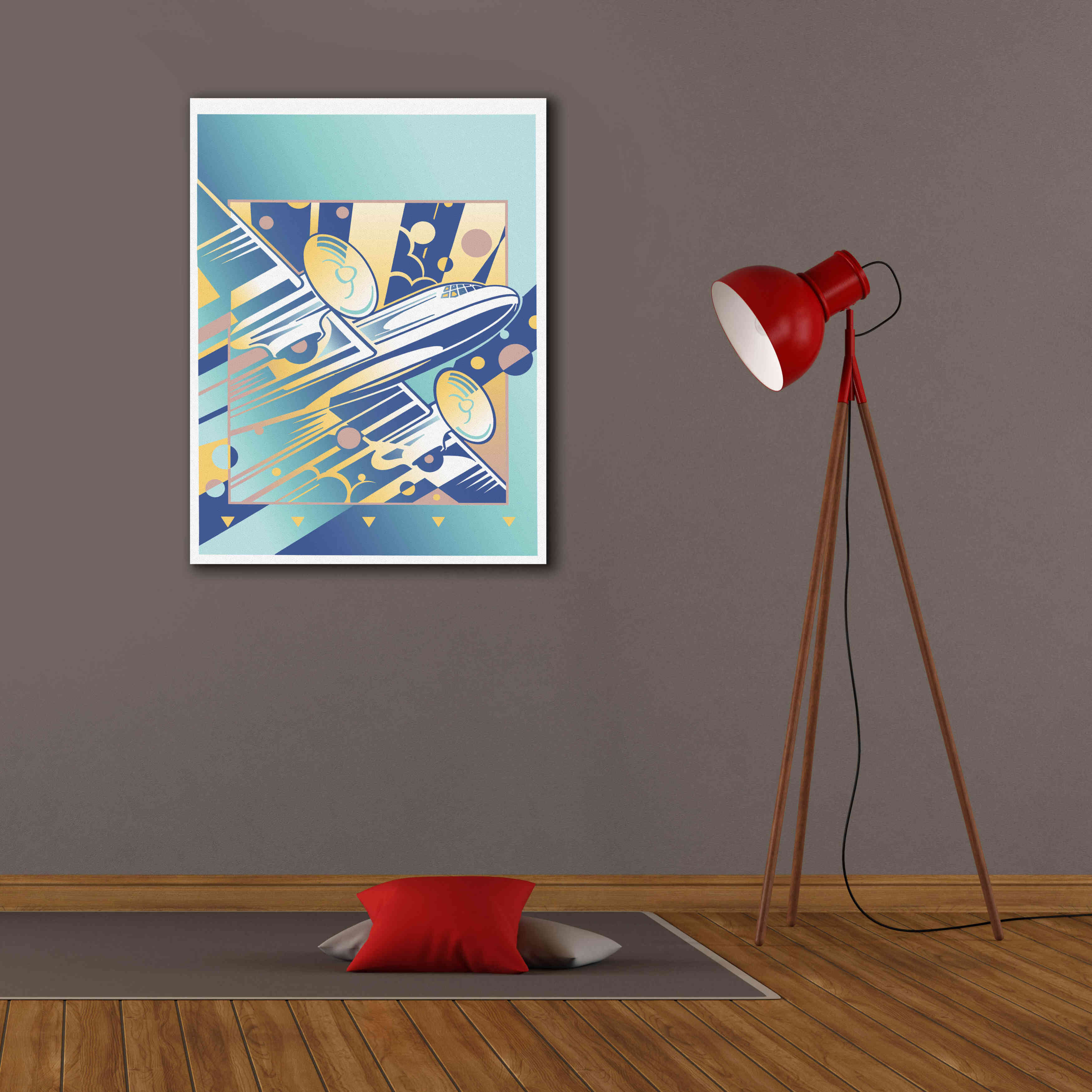 'Taking Off Blue' by David Chestnutt, Giclee Canvas Wall Art,26 x 34