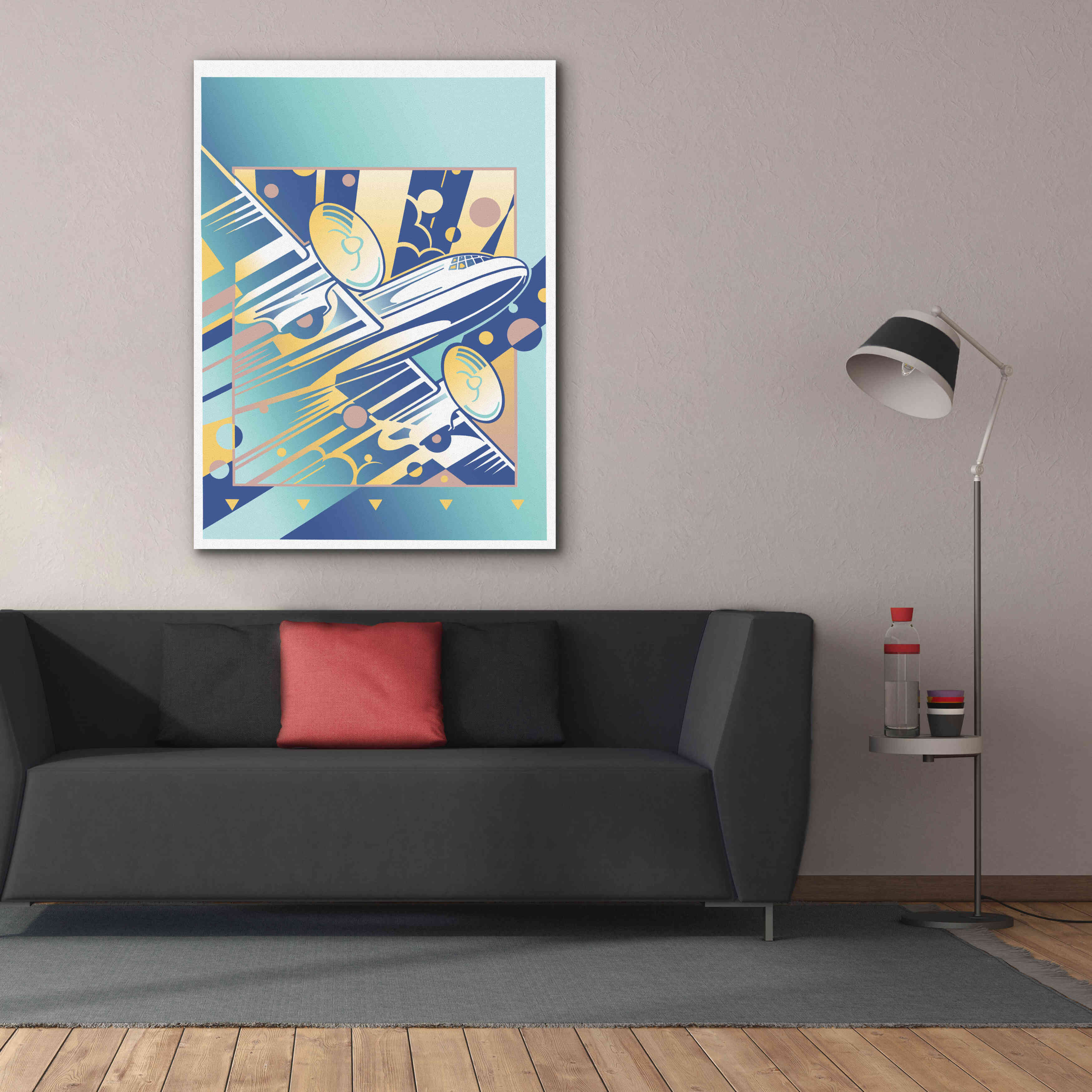 'Taking Off Blue' by David Chestnutt, Giclee Canvas Wall Art,40 x 54