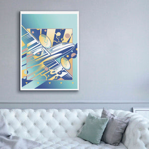 'Taking Off Blue' by David Chestnutt, Giclee Canvas Wall Art,40 x 54