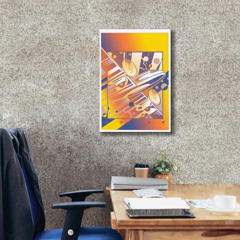 Image of 'Taking Off Yellow' by David Chestnutt, Giclee Canvas Wall Art,18 x 26