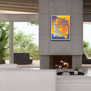 'Theatre Masks' by David Chestnutt, Giclee Canvas Wall Art,26 x 34