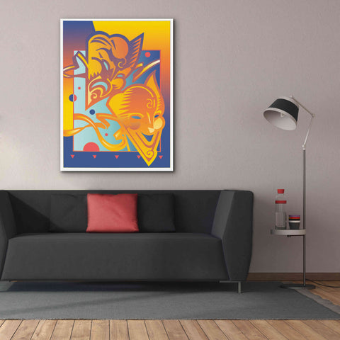 Image of 'Theatre Masks' by David Chestnutt, Giclee Canvas Wall Art,40 x 54