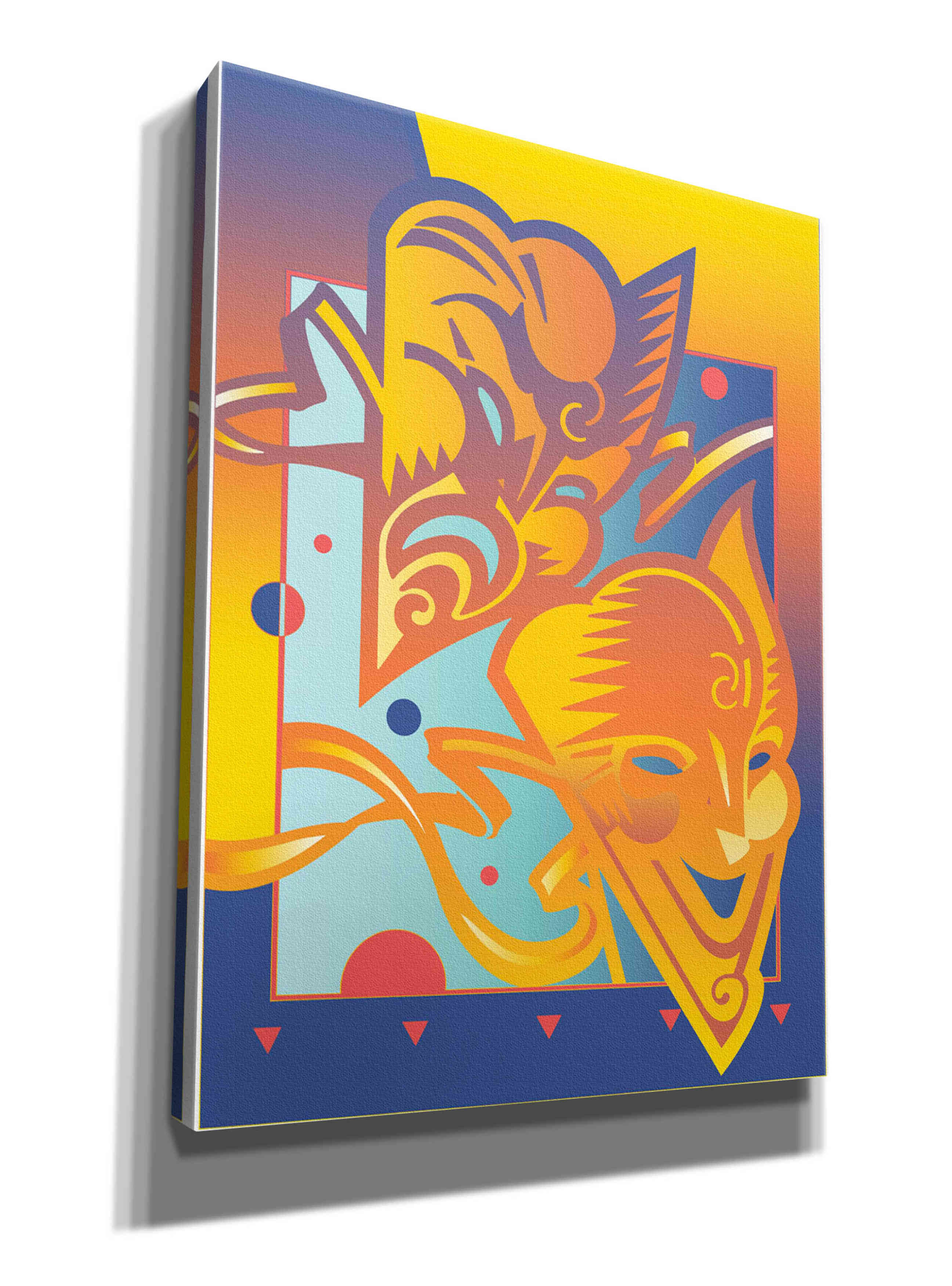 'Theatre Masks' by David Chestnutt, Giclee Canvas Wall Art