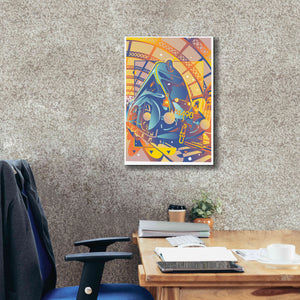 'Train In Station' by David Chestnutt, Giclee Canvas Wall Art,18 x 26