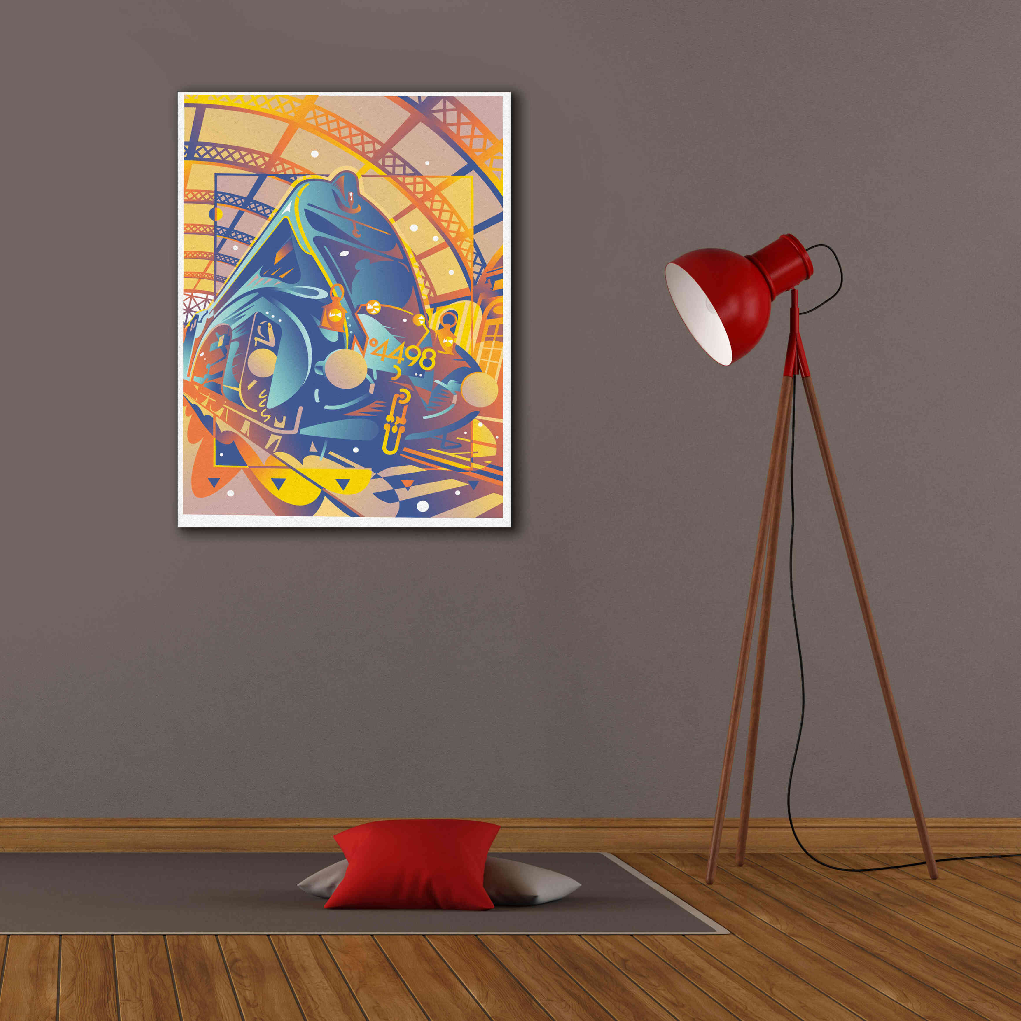 'Train In Station' by David Chestnutt, Giclee Canvas Wall Art,26 x 34