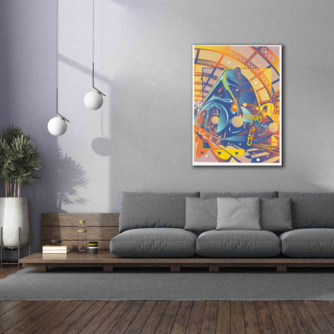 Image of 'Train In Station' by David Chestnutt, Giclee Canvas Wall Art,40 x 54