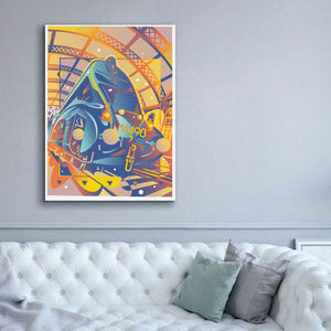 'Train In Station' by David Chestnutt, Giclee Canvas Wall Art,40 x 54