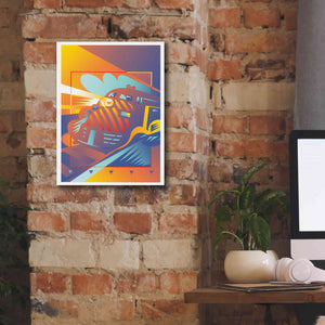 'Train West' by David Chestnutt, Giclee Canvas Wall Art,12 x 16