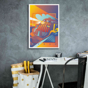 'Train West' by David Chestnutt, Giclee Canvas Wall Art,18 x 26