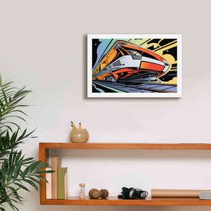 'Train-High Speed' by David Chestnutt, Giclee Canvas Wall Art,18 x 12