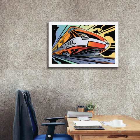 Image of 'Train-High Speed' by David Chestnutt, Giclee Canvas Wall Art,40 x 26
