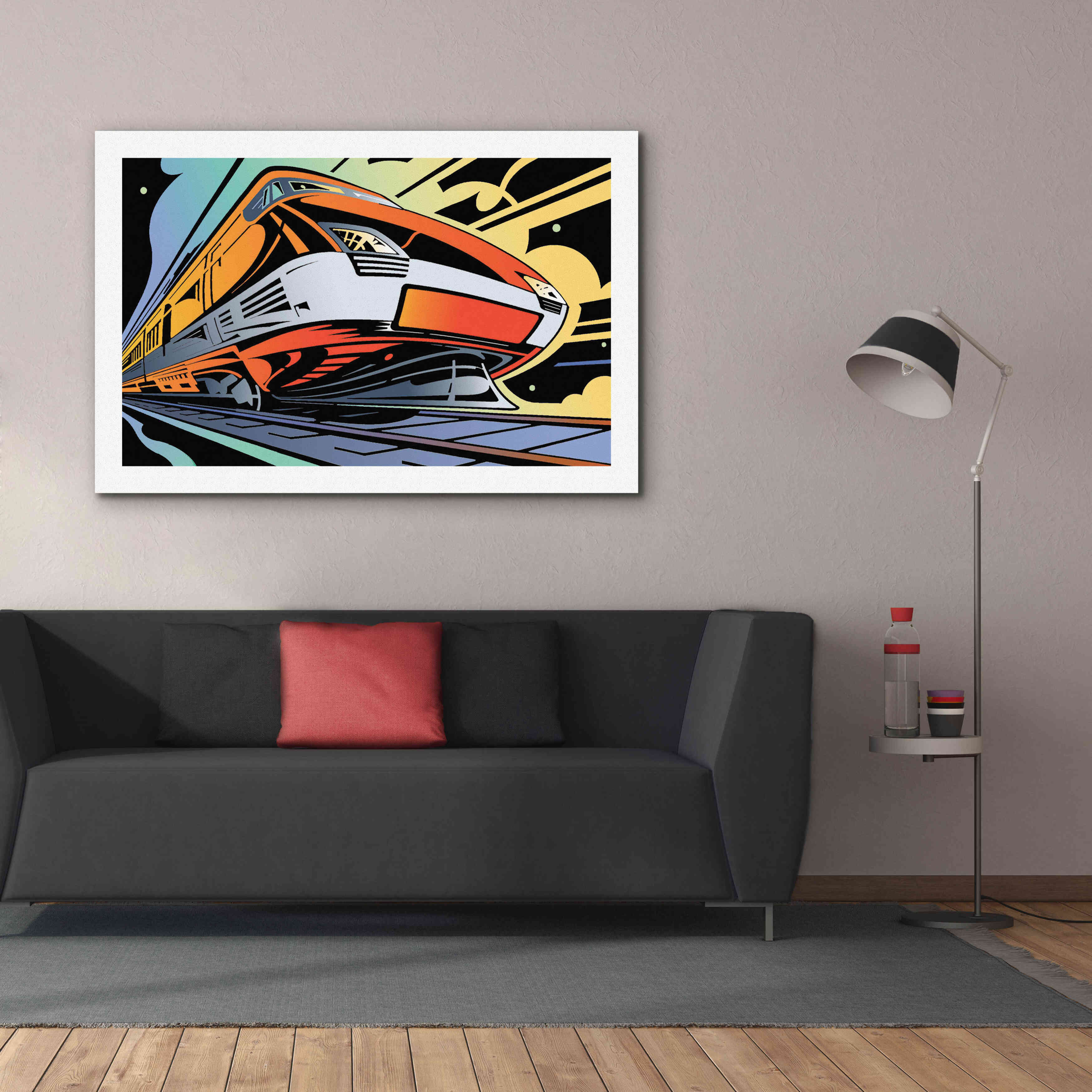 'Train-High Speed' by David Chestnutt, Giclee Canvas Wall Art,60 x 40