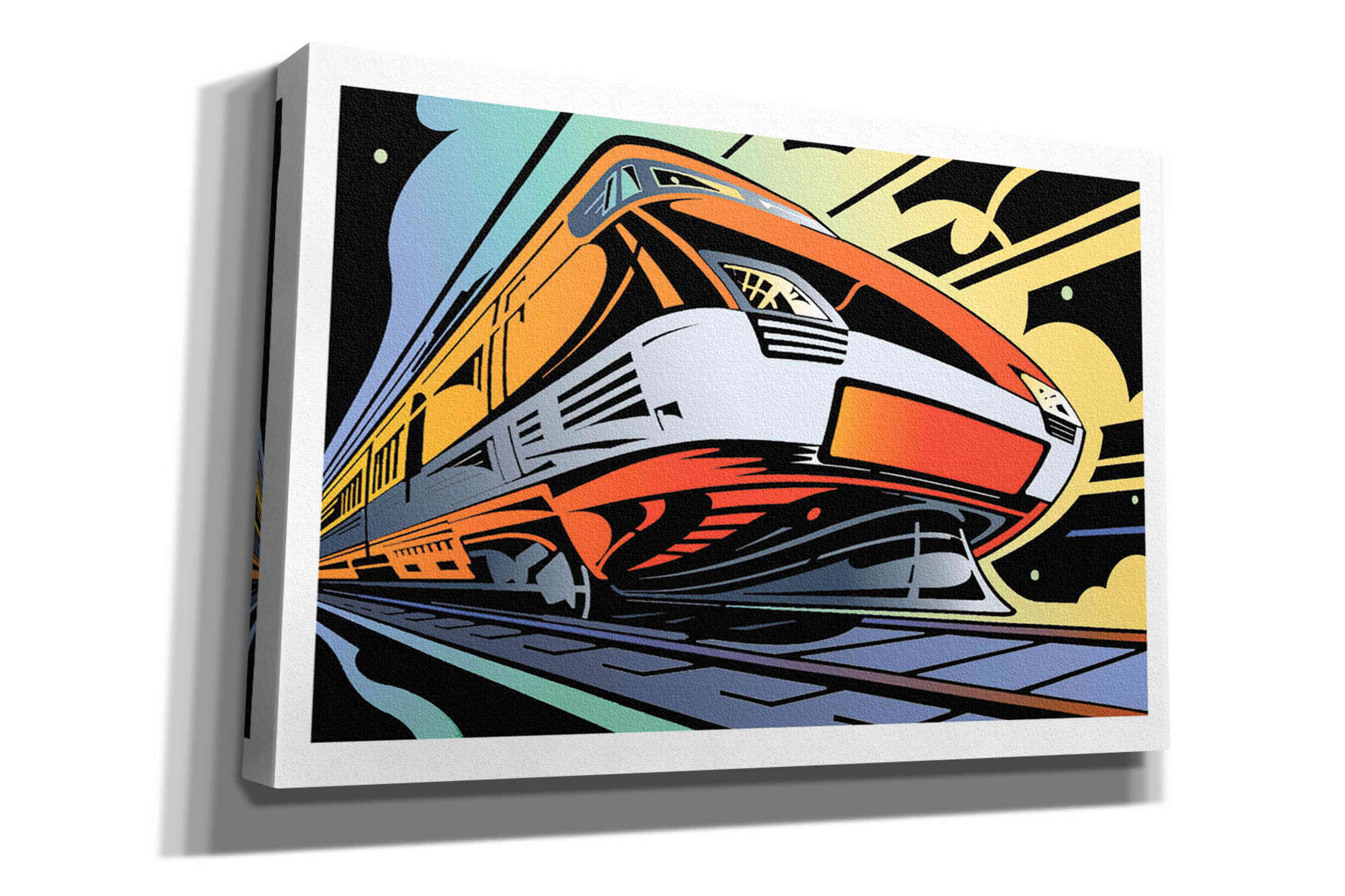 'Train-High Speed' by David Chestnutt, Giclee Canvas Wall Art