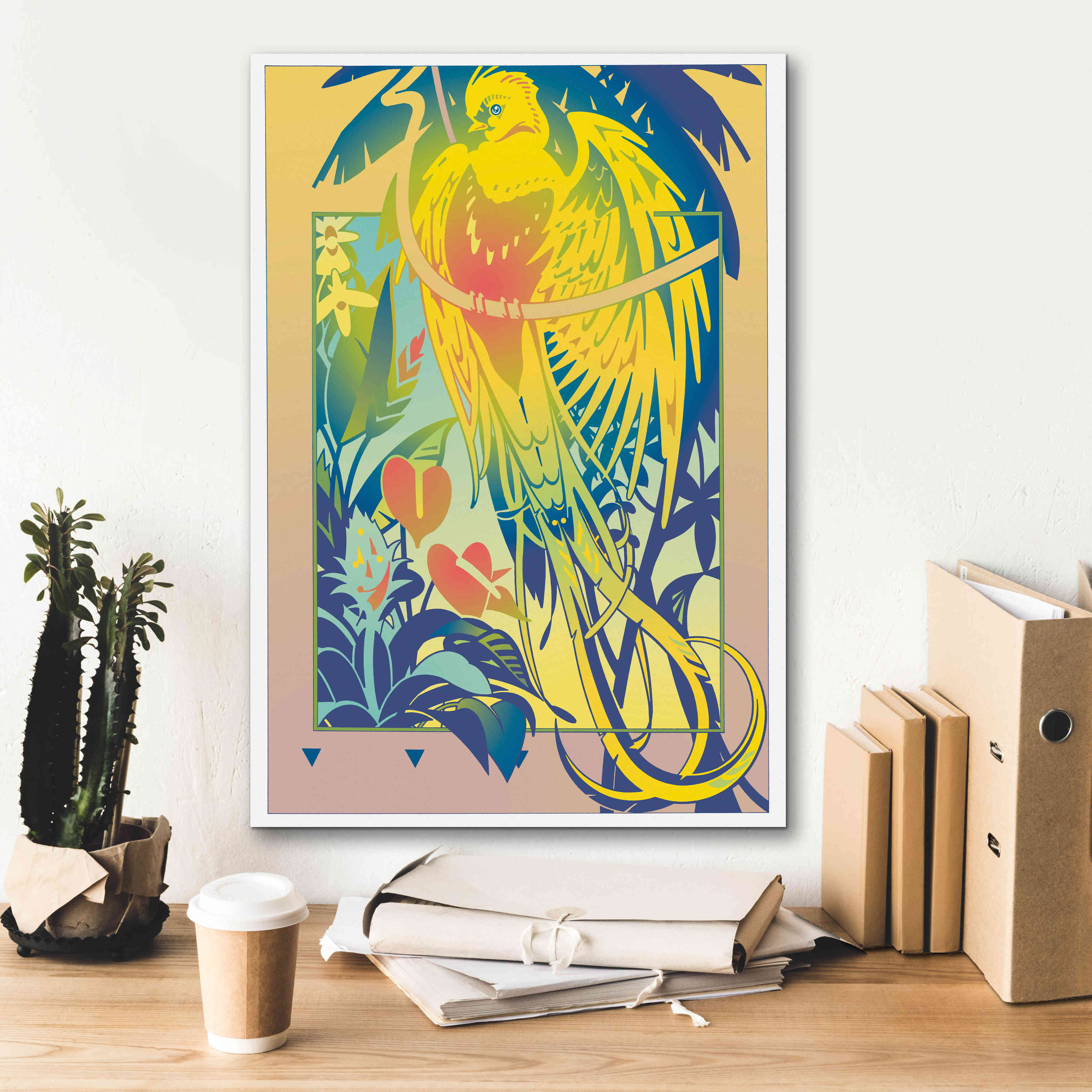 'Tropical Garden' by David Chestnutt, Giclee Canvas Wall Art,18 x 26