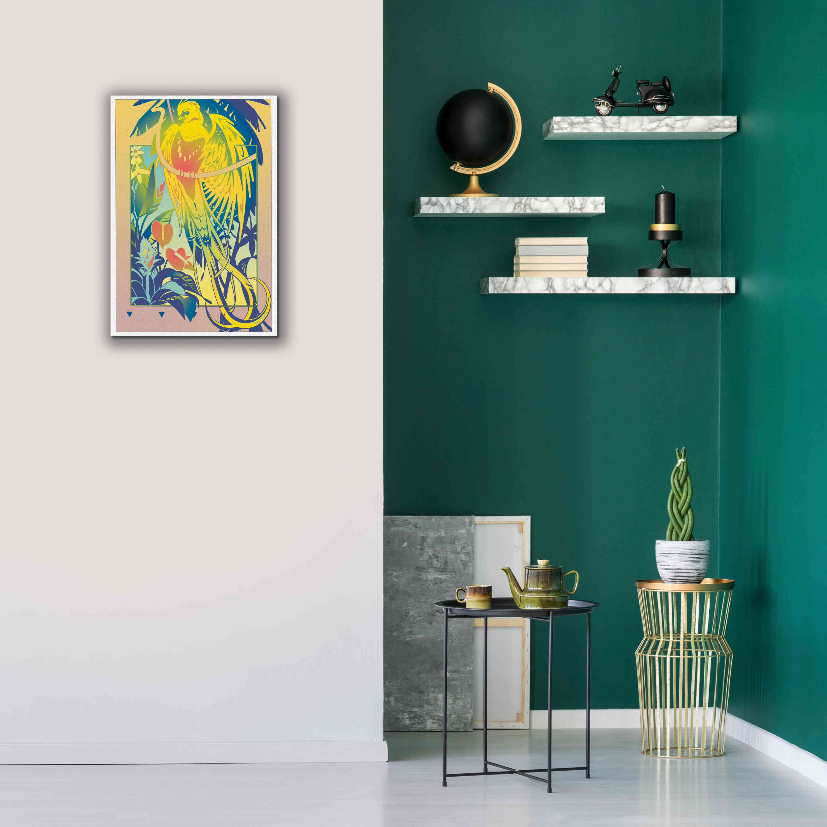 'Tropical Garden' by David Chestnutt, Giclee Canvas Wall Art,18 x 26