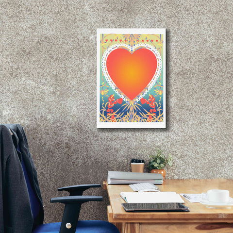 Image of 'Valentine Heart' by David Chestnutt, Giclee Canvas Wall Art,18 x 26