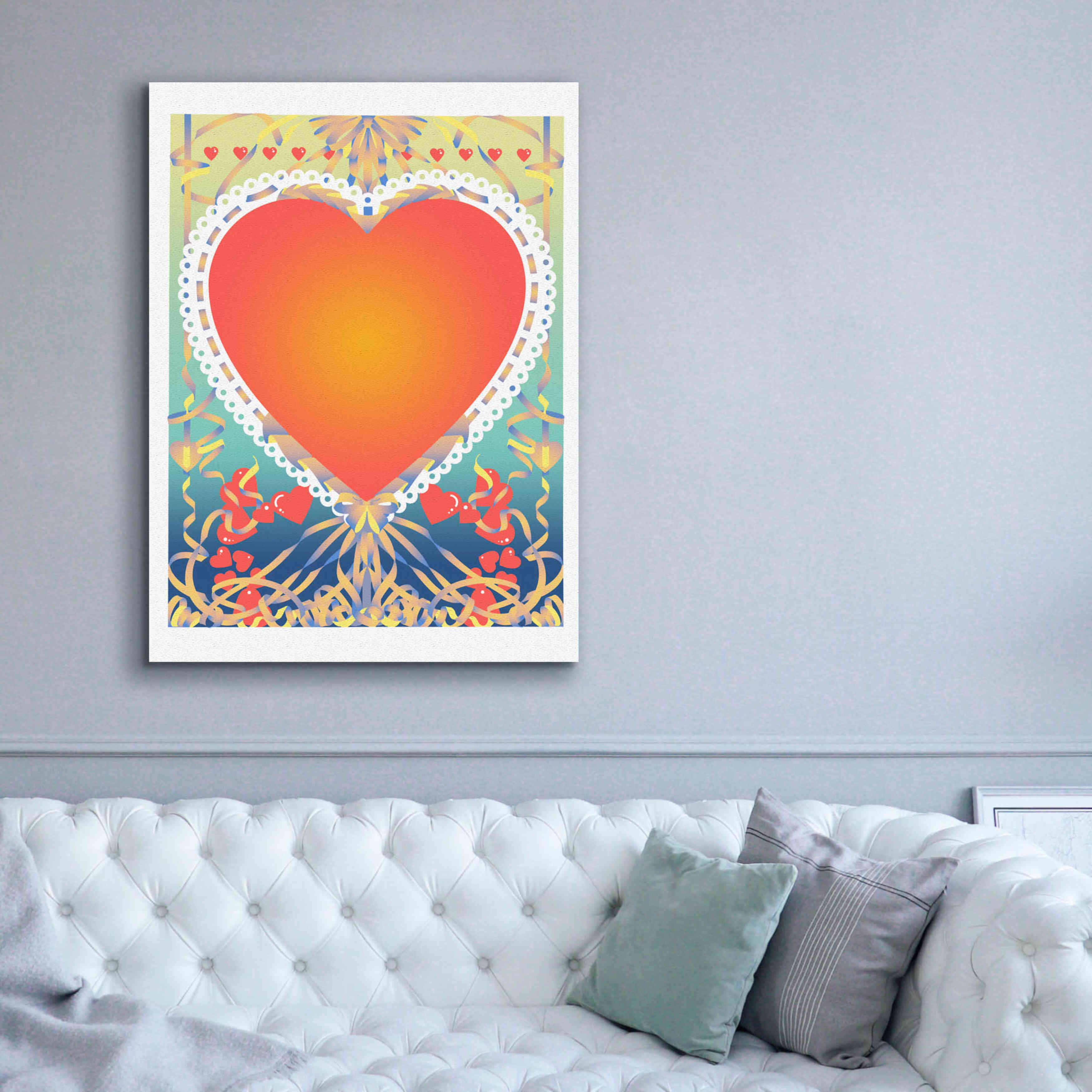 'Valentine Heart' by David Chestnutt, Giclee Canvas Wall Art,40 x 54