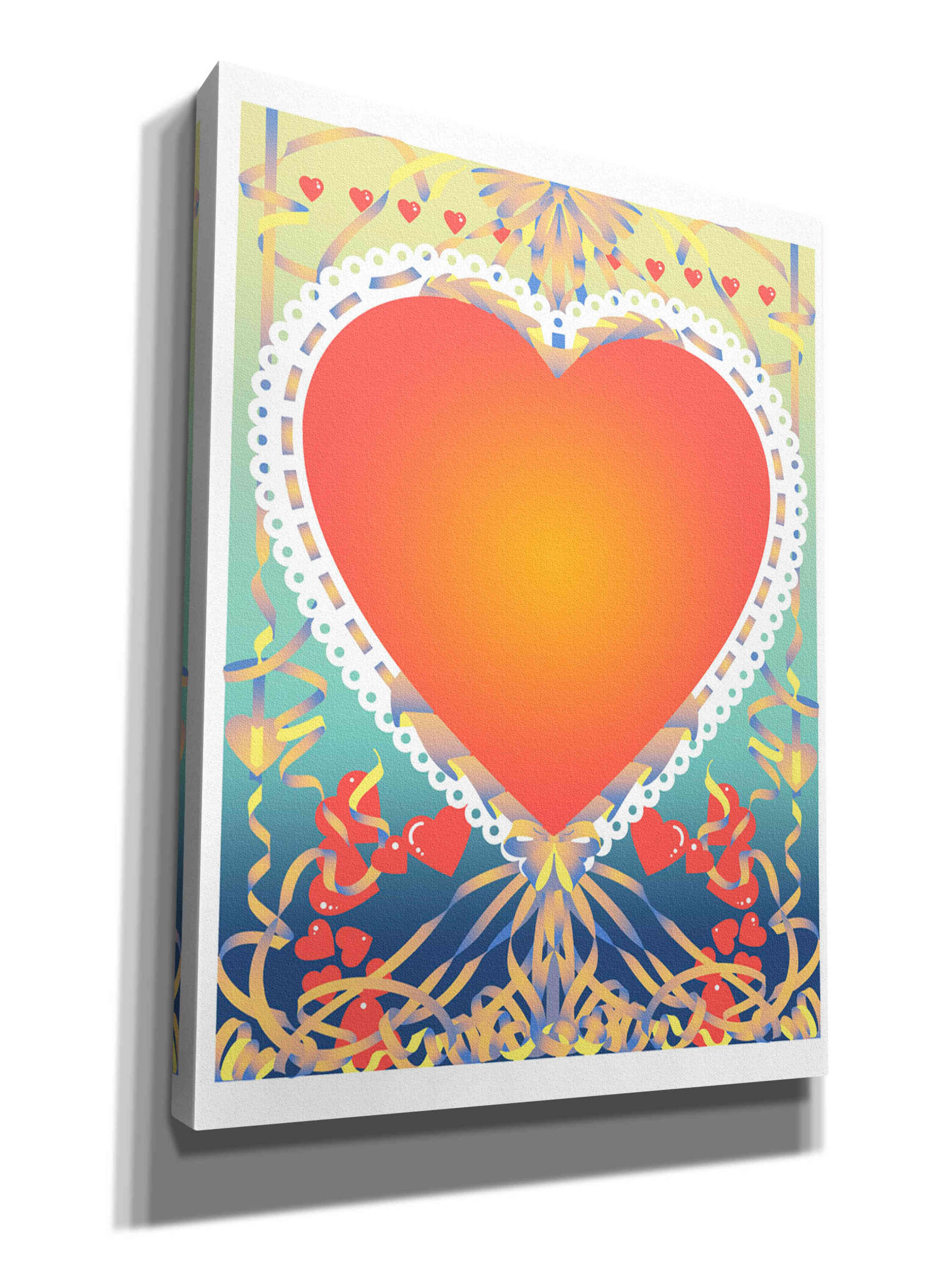 'Valentine Heart' by David Chestnutt, Giclee Canvas Wall Art
