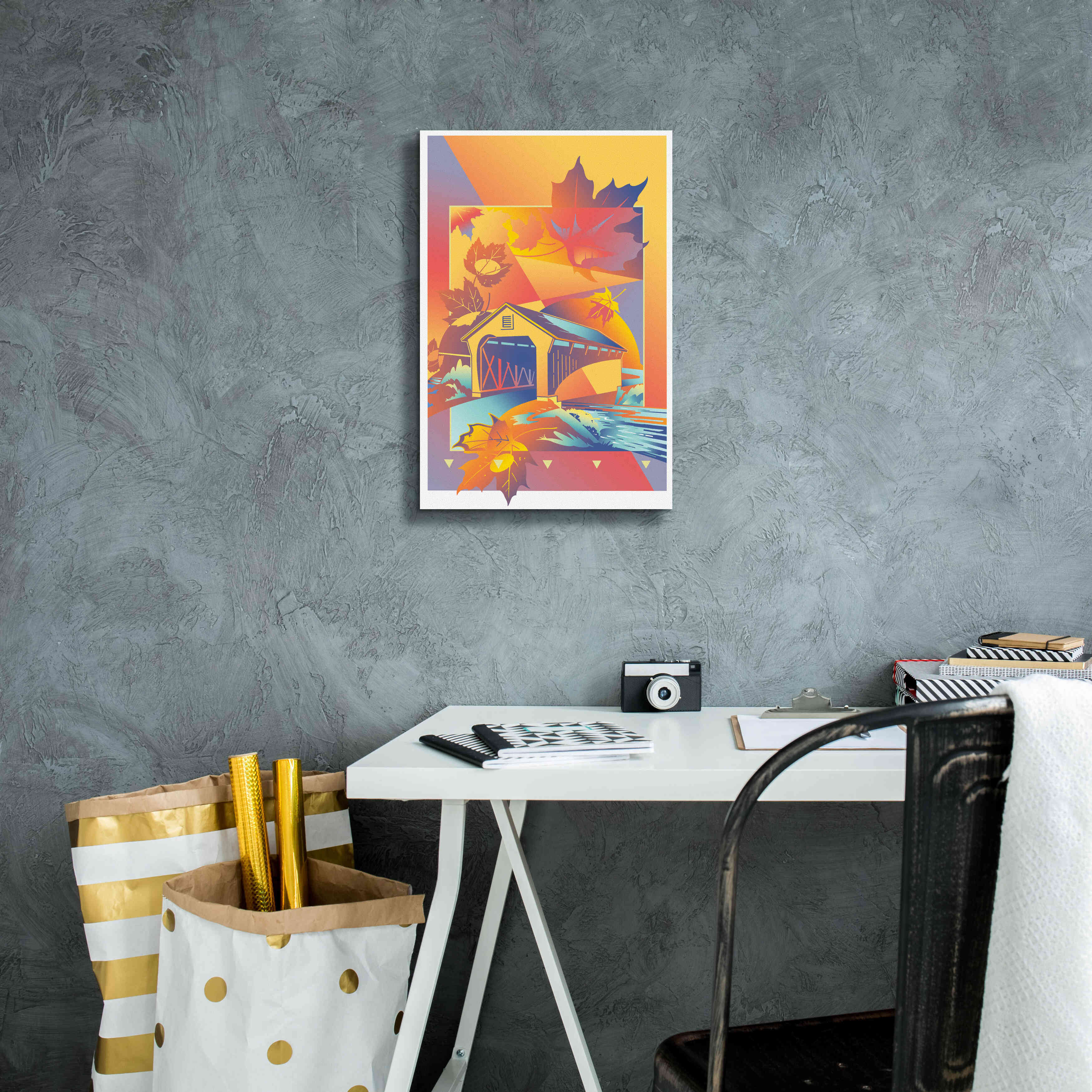 'Vermont' by David Chestnutt, Giclee Canvas Wall Art,12 x 18