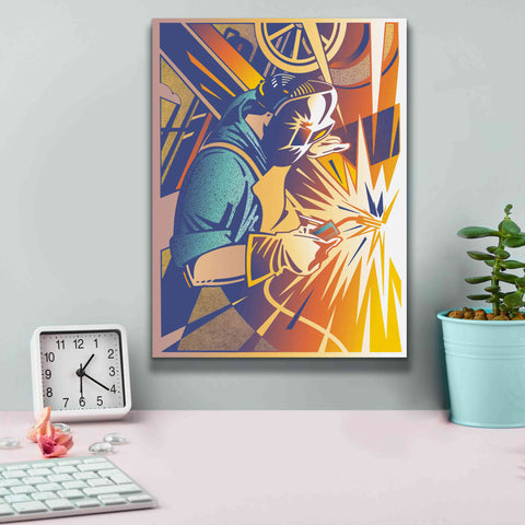 Image of 'Welder's Spark' by David Chestnutt, Giclee Canvas Wall Art,12 x 16