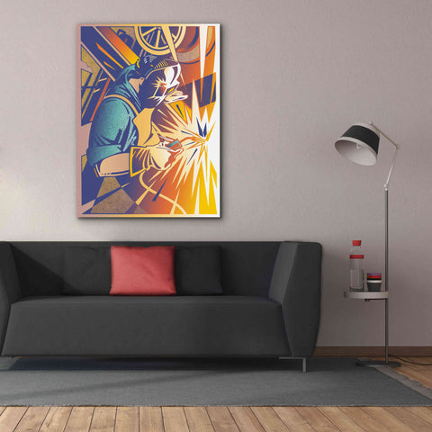 Image of 'Welder's Spark' by David Chestnutt, Giclee Canvas Wall Art,40 x 54