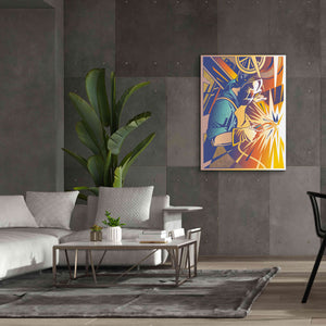 'Welder's Spark' by David Chestnutt, Giclee Canvas Wall Art,40 x 54