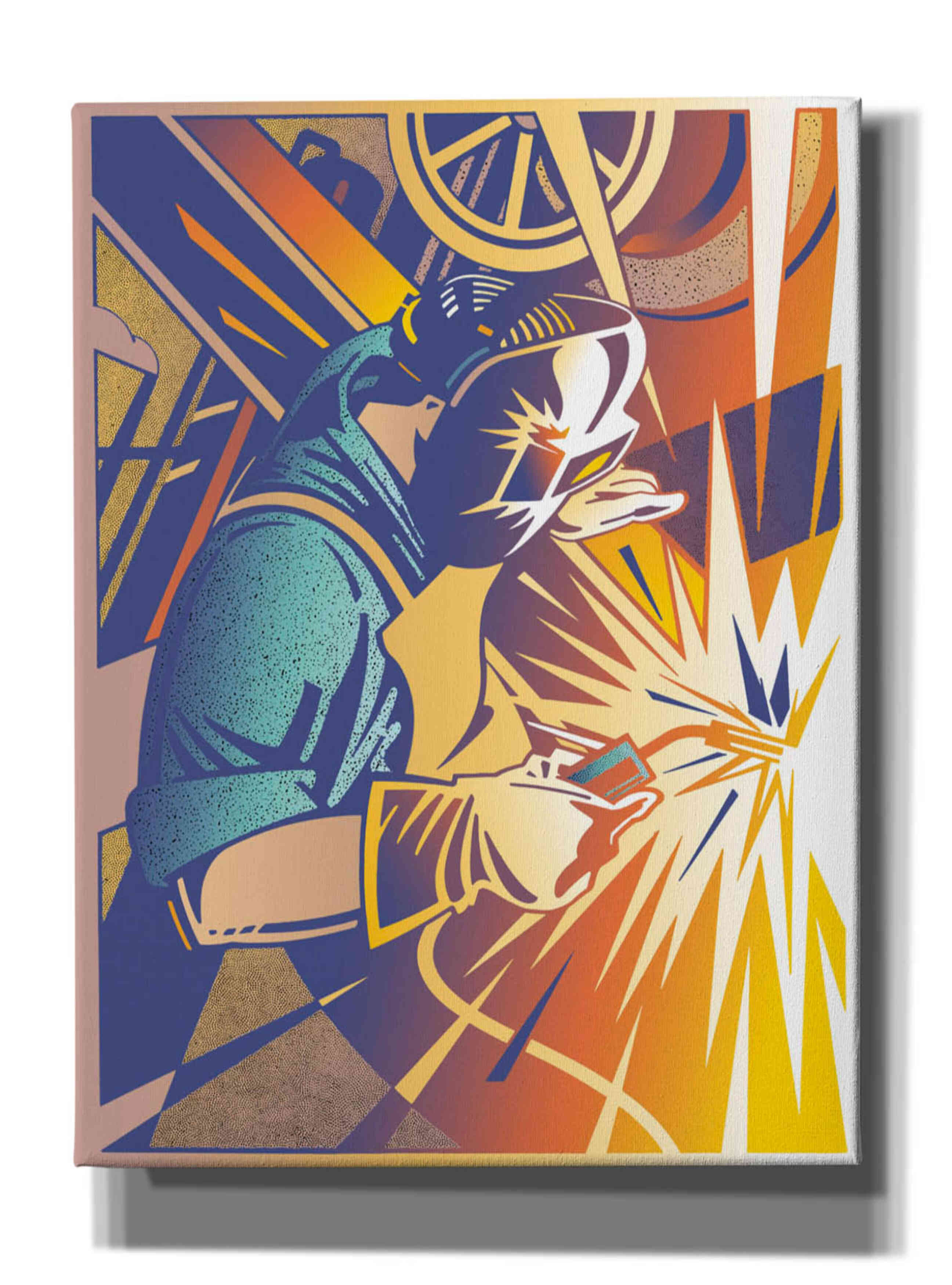 'Welder's Spark' by David Chestnutt, Giclee Canvas Wall Art
