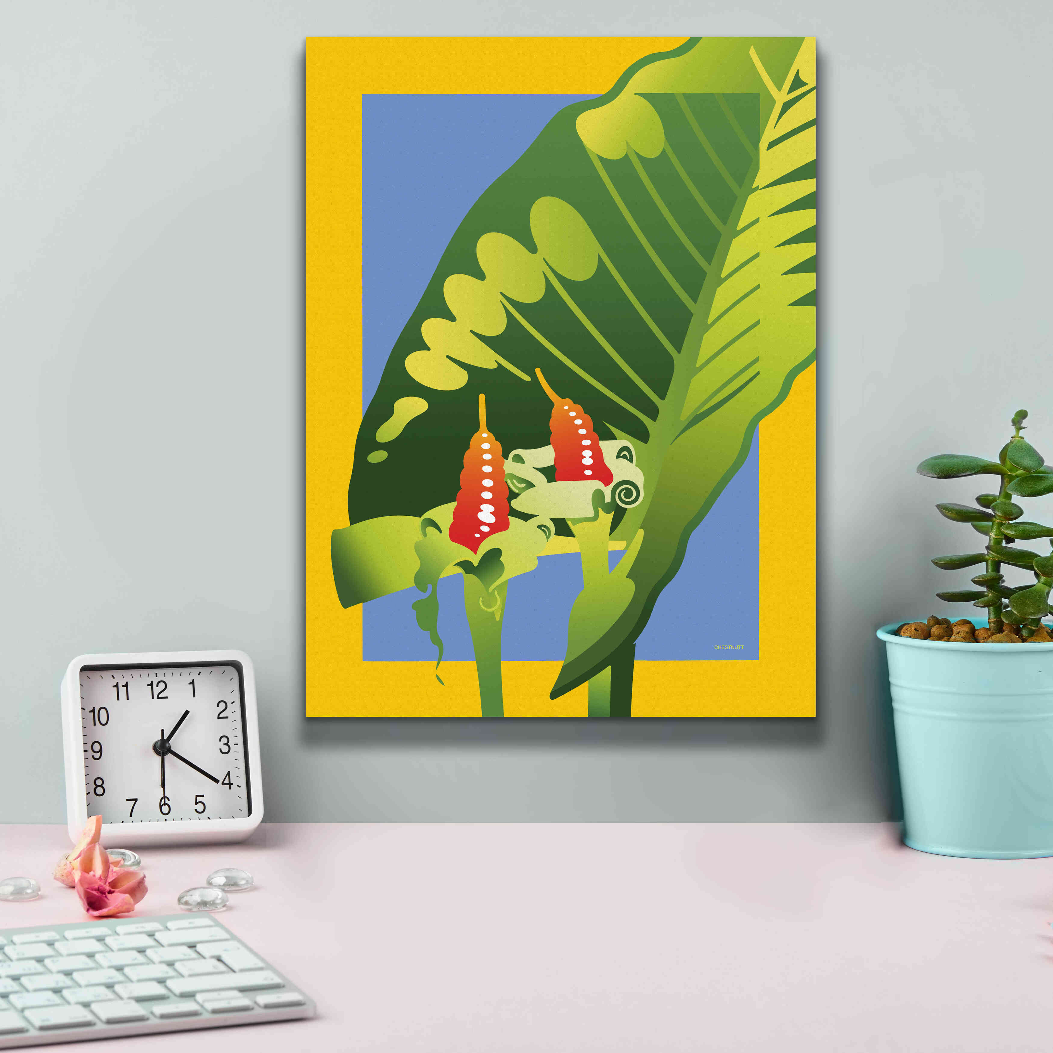 'Alocasia' by David Chestnutt, Giclee Canvas Wall Art,12 x 16