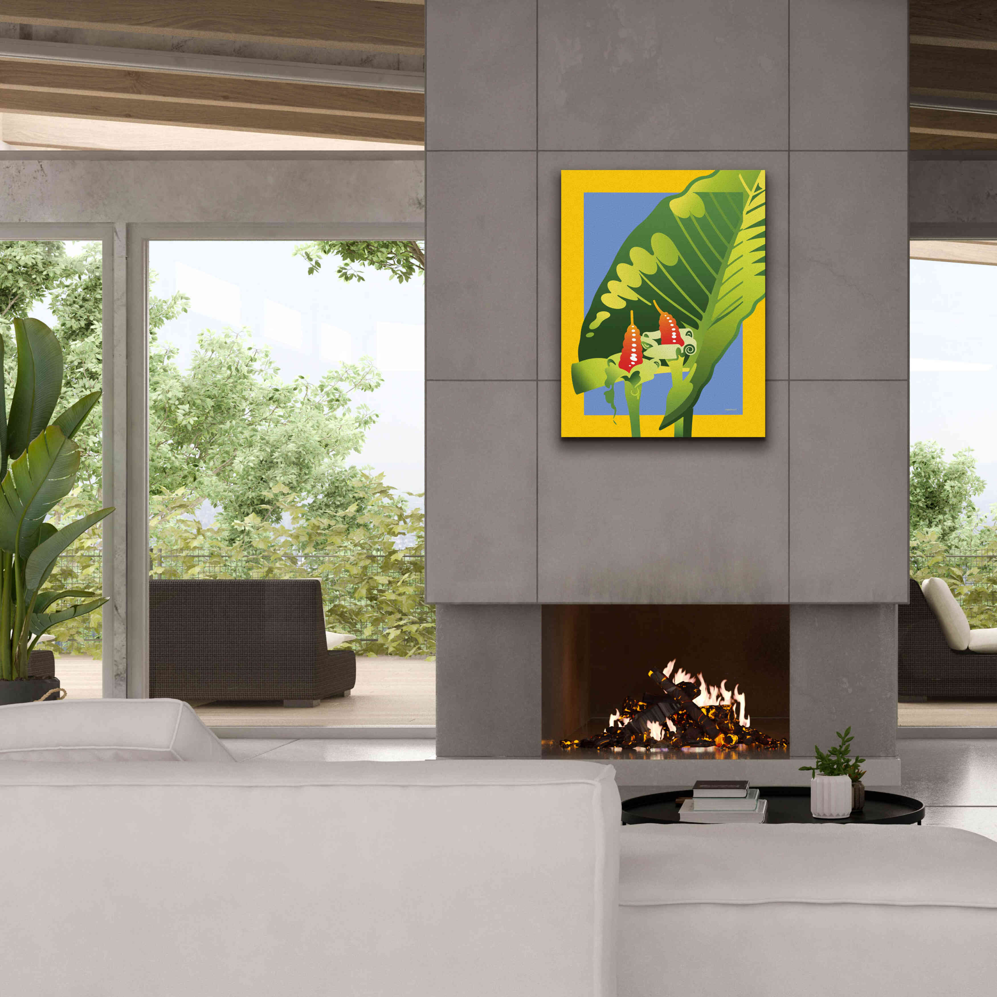 'Alocasia' by David Chestnutt, Giclee Canvas Wall Art,26 x 34