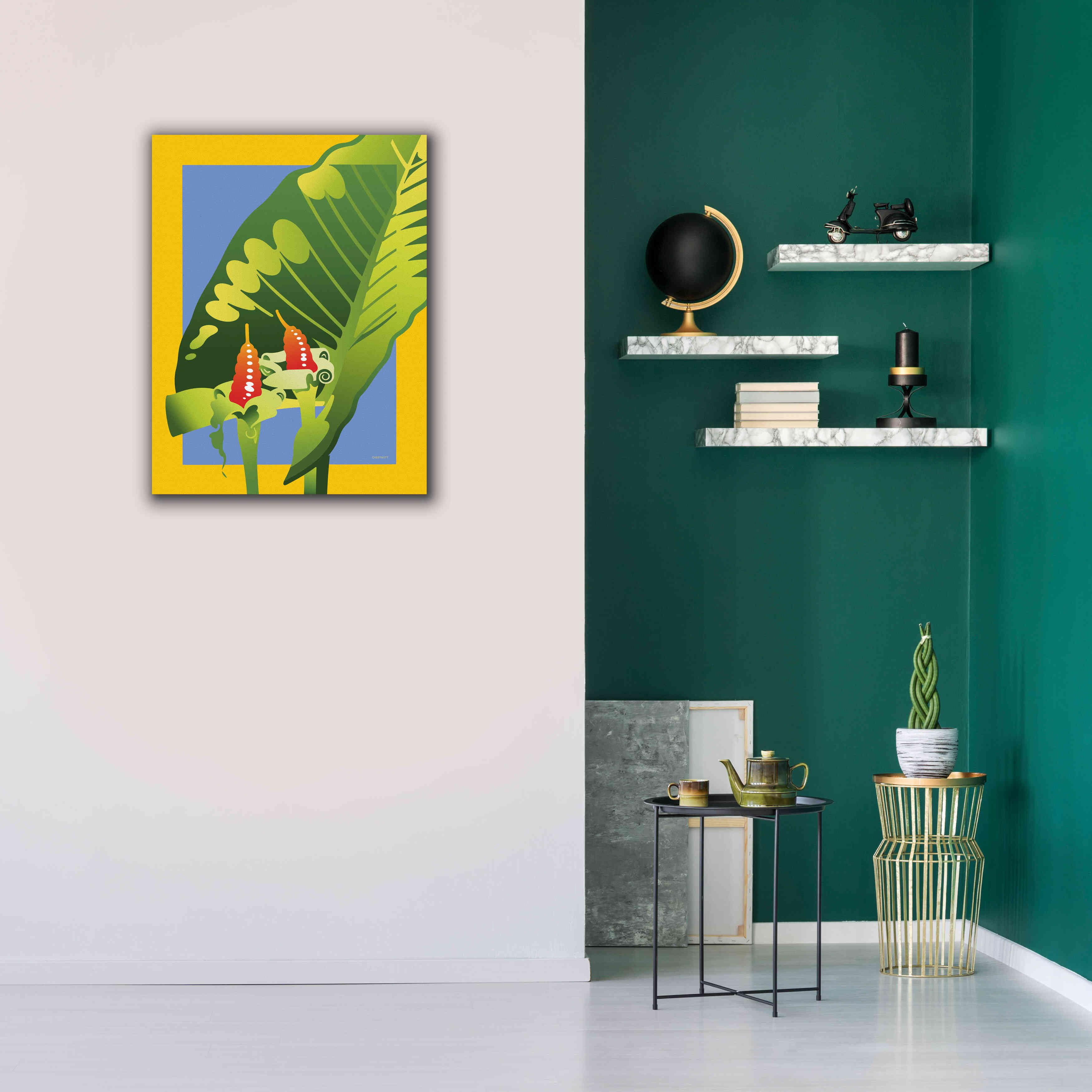 'Alocasia' by David Chestnutt, Giclee Canvas Wall Art,26 x 34