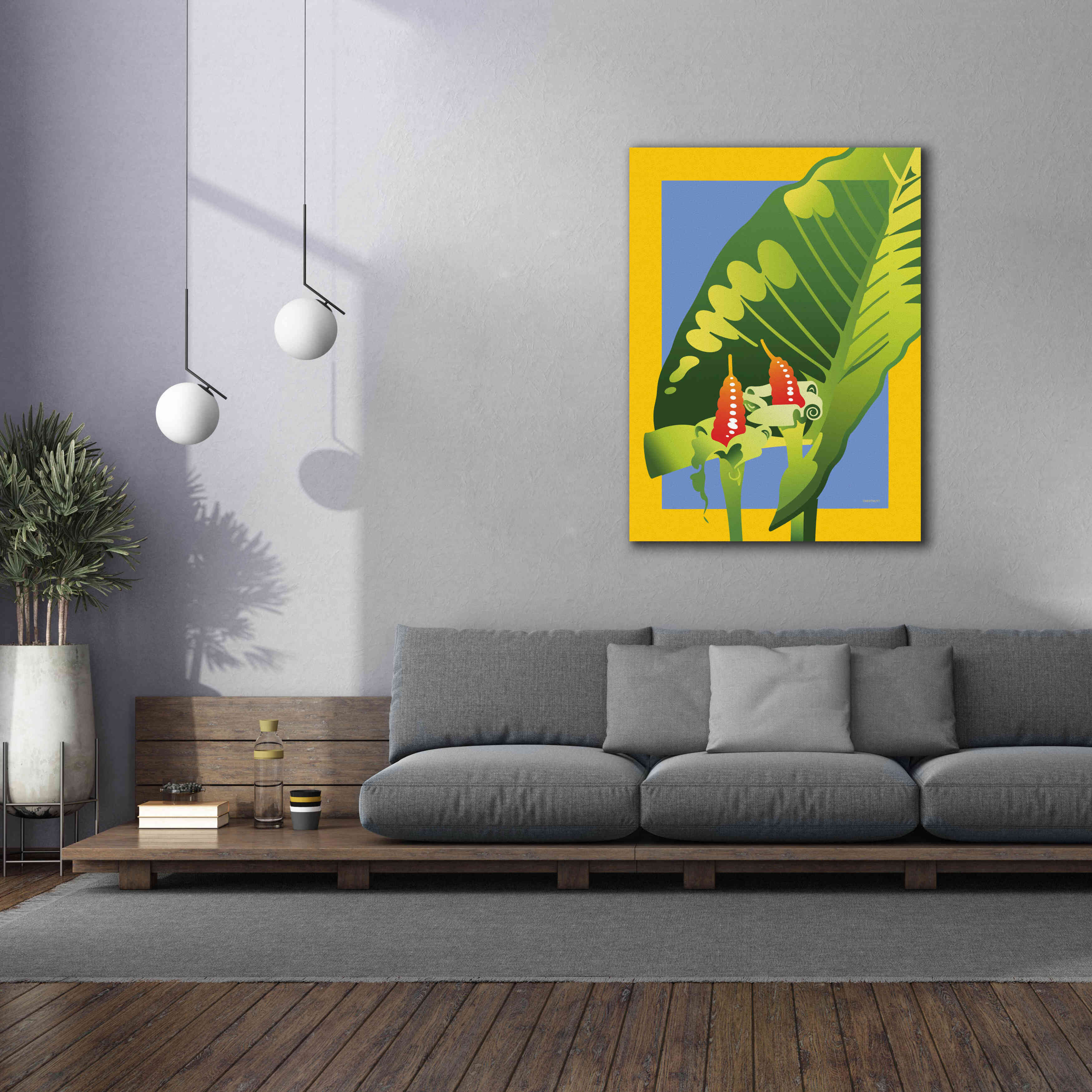 'Alocasia' by David Chestnutt, Giclee Canvas Wall Art,40 x 54