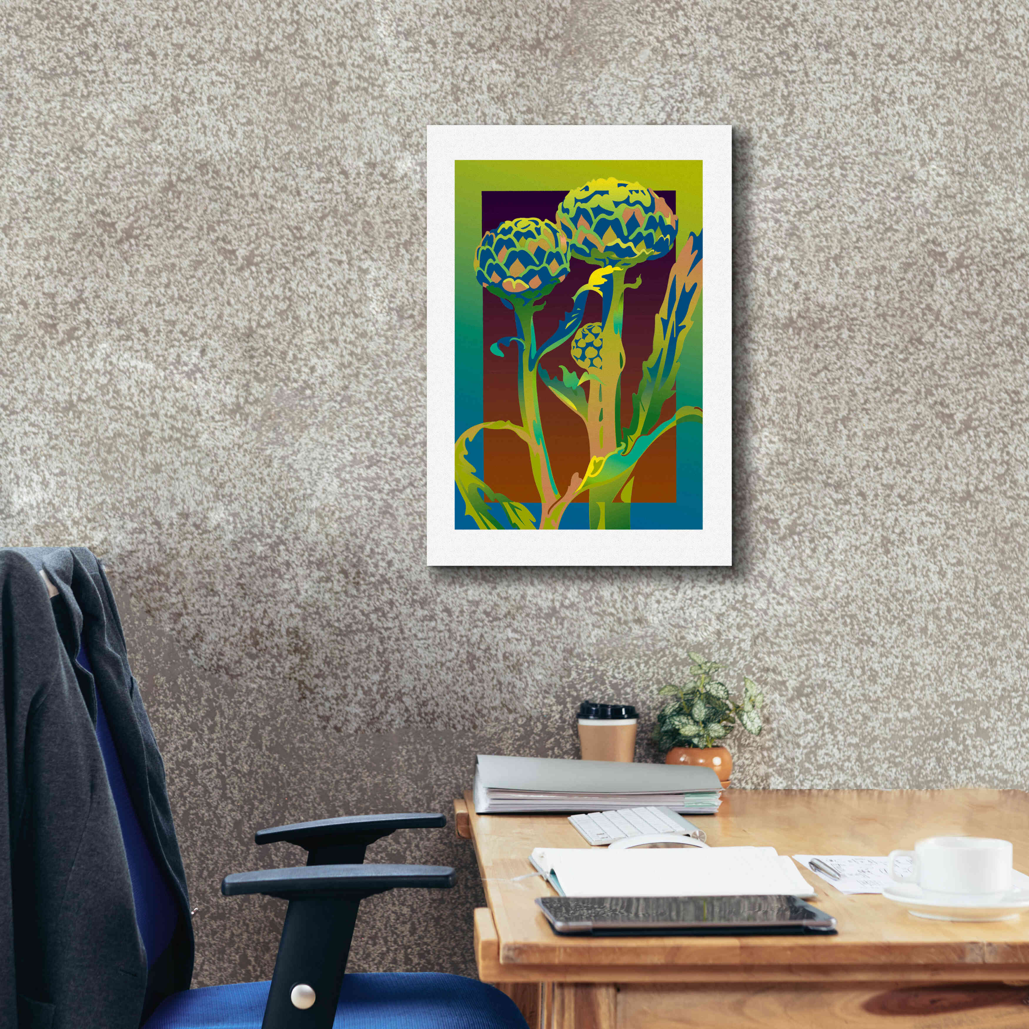 'Artichoke' by David Chestnutt, Giclee Canvas Wall Art,18 x 26