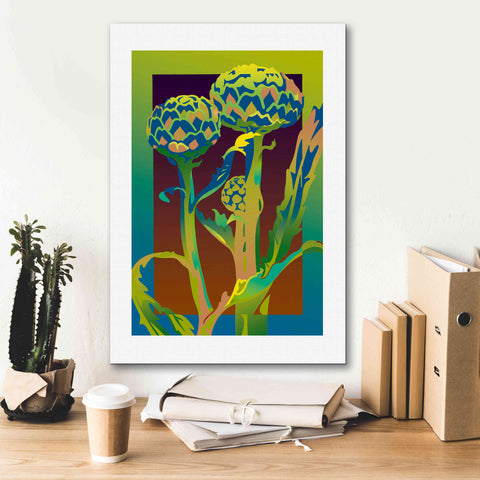 Image of 'Artichoke' by David Chestnutt, Giclee Canvas Wall Art,18 x 26