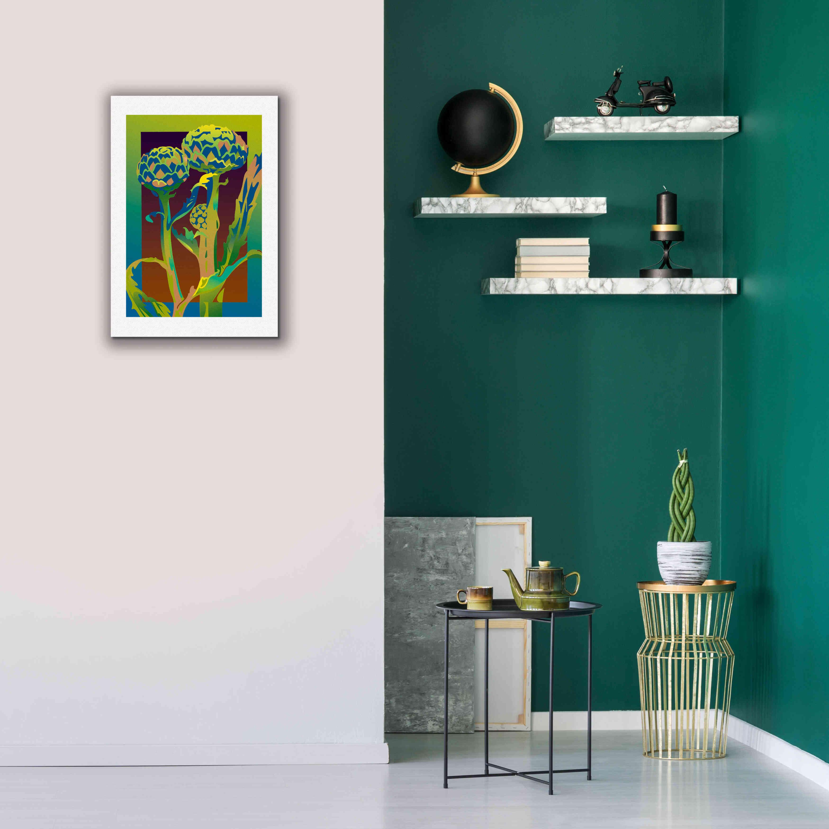 'Artichoke' by David Chestnutt, Giclee Canvas Wall Art,18 x 26