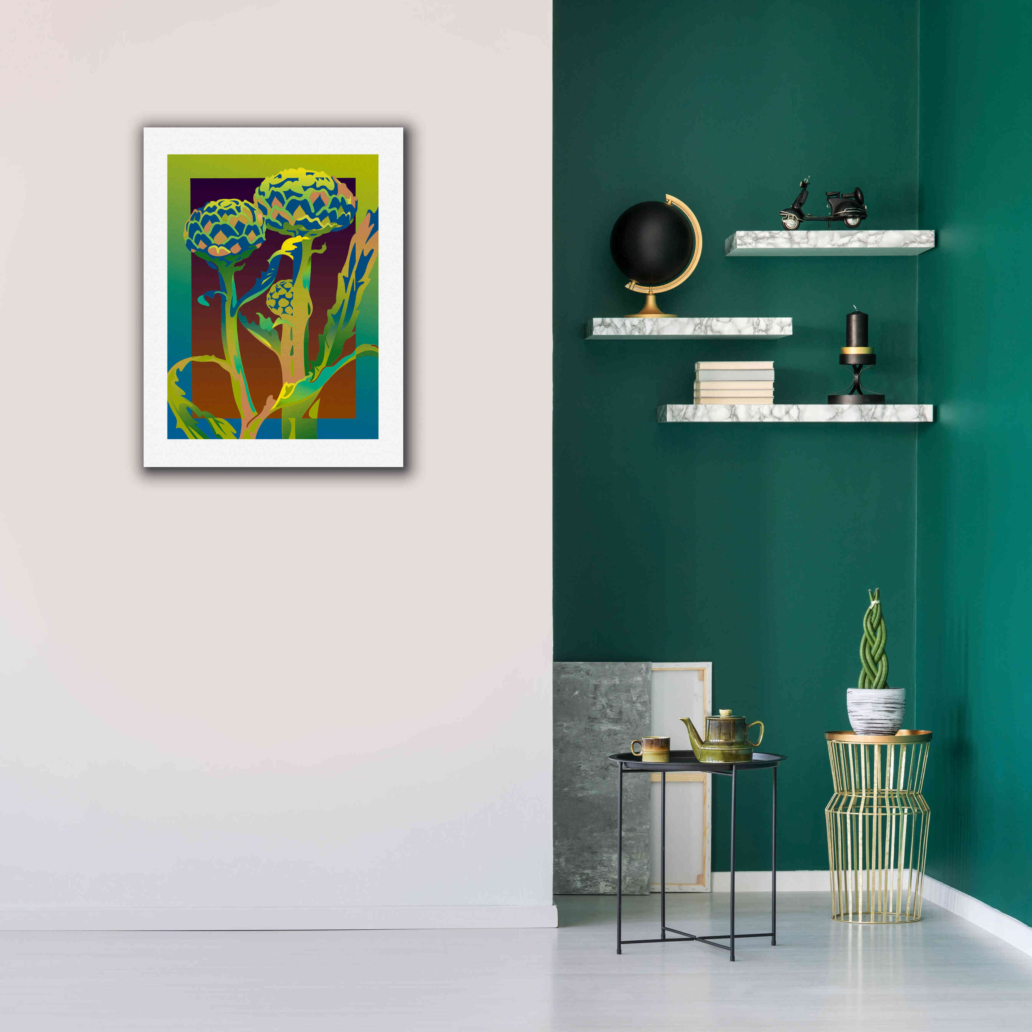 'Artichoke' by David Chestnutt, Giclee Canvas Wall Art,26 x 34
