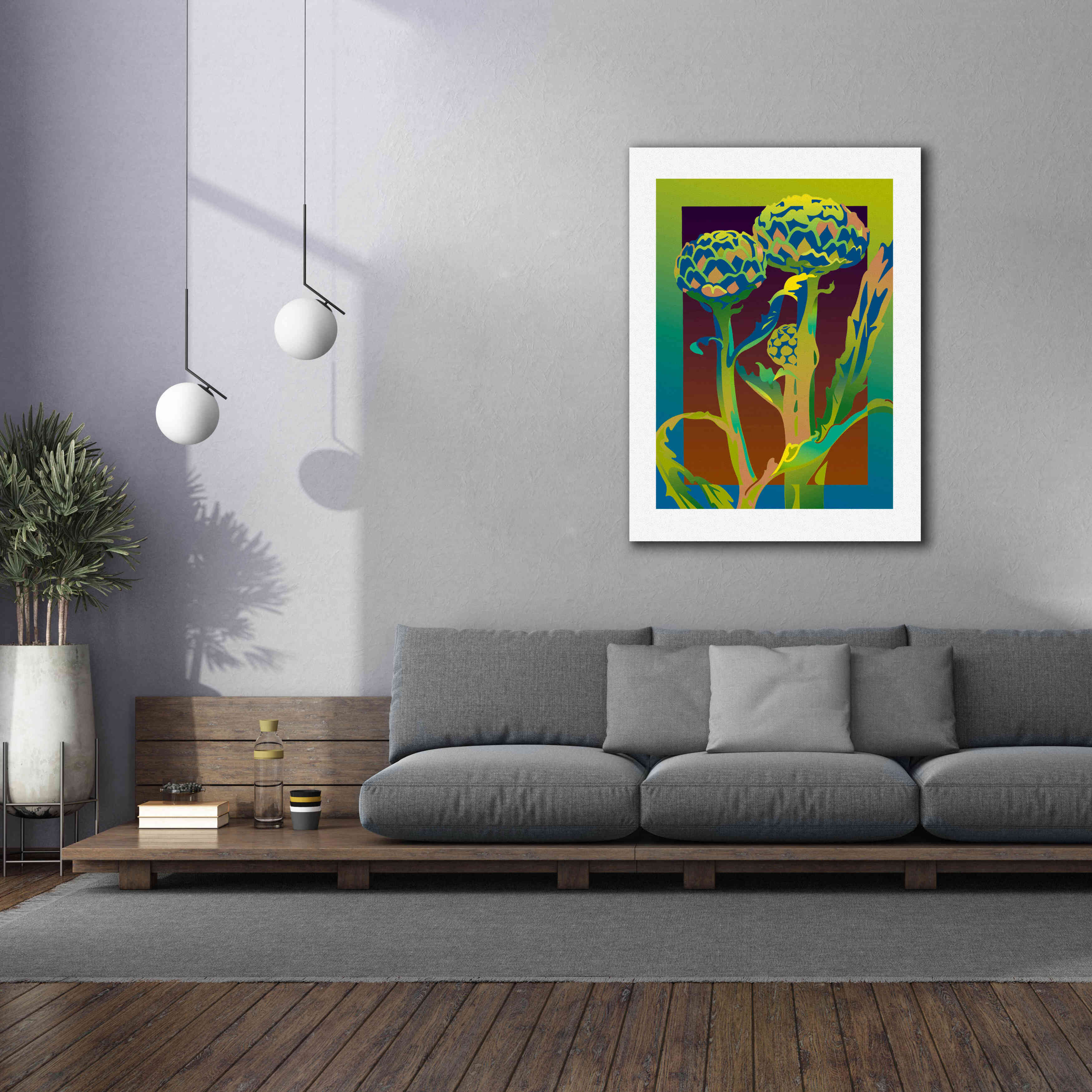 'Artichoke' by David Chestnutt, Giclee Canvas Wall Art,40 x 54