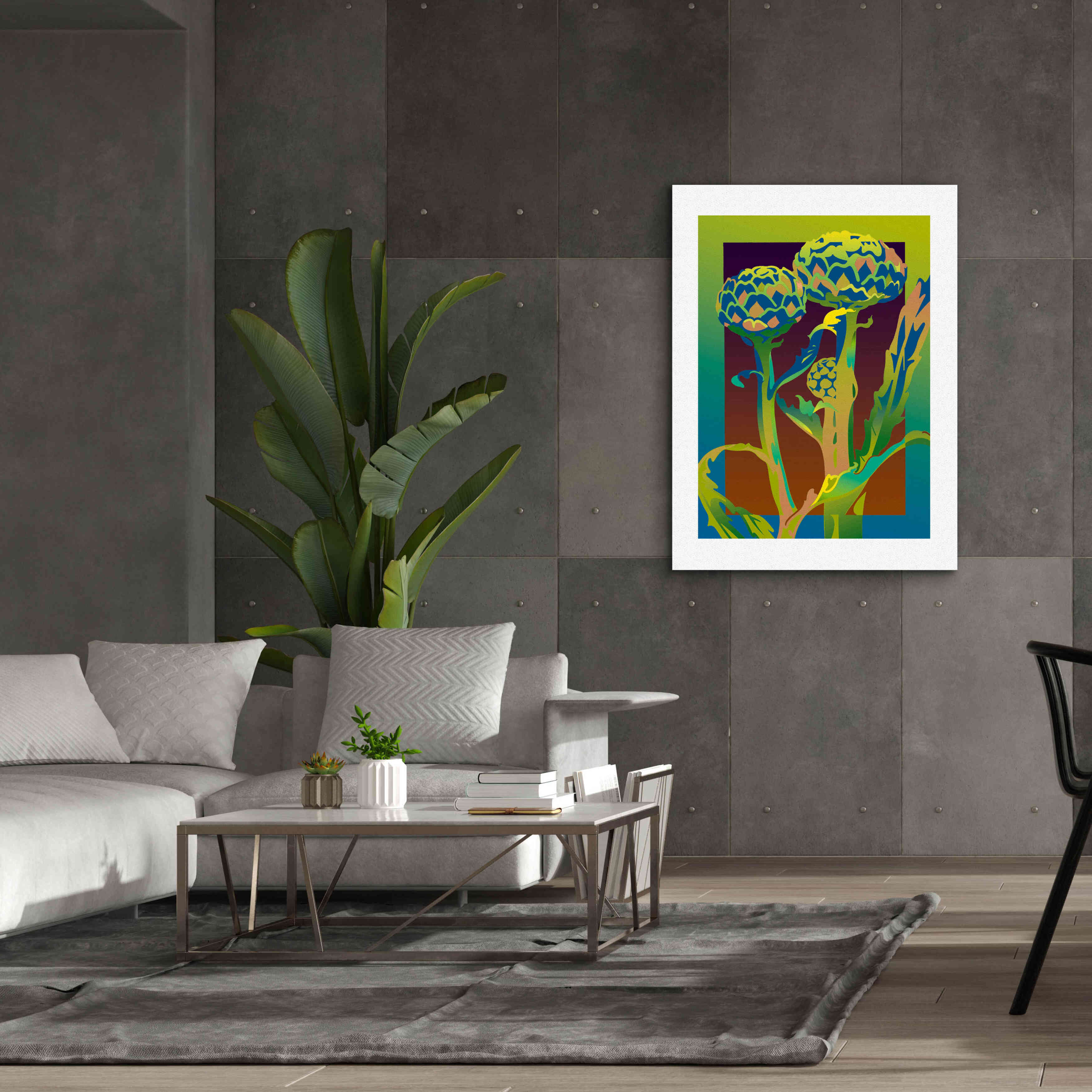'Artichoke' by David Chestnutt, Giclee Canvas Wall Art,40 x 54