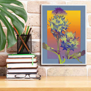 'Blue Thistle' by David Chestnutt, Giclee Canvas Wall Art,12 x 16