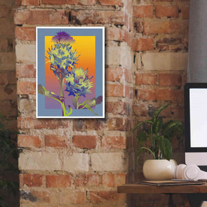 'Blue Thistle' by David Chestnutt, Giclee Canvas Wall Art,12 x 16