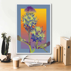 'Blue Thistle' by David Chestnutt, Giclee Canvas Wall Art,18 x 26