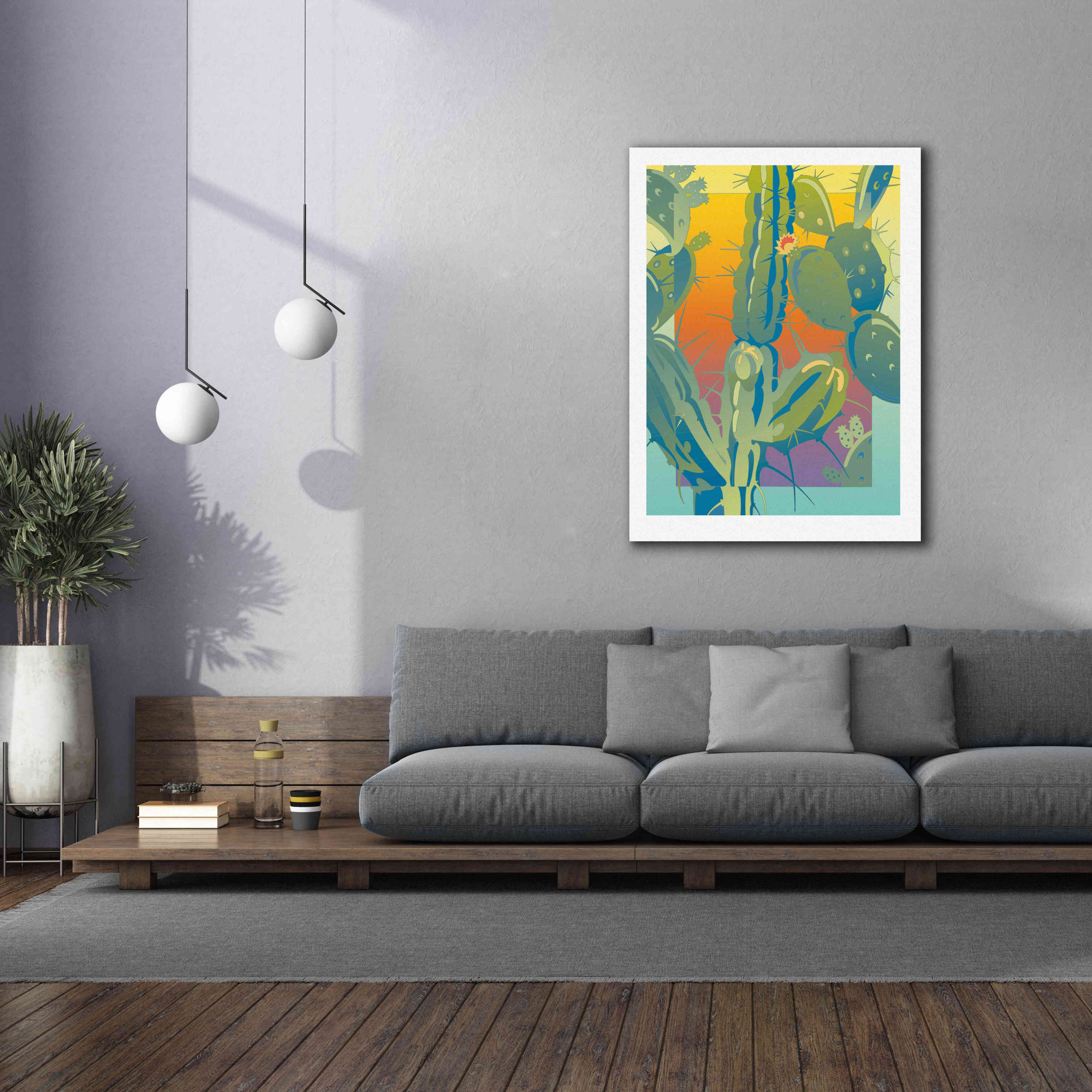 'Cactus' by David Chestnutt, Giclee Canvas Wall Art,40 x 54